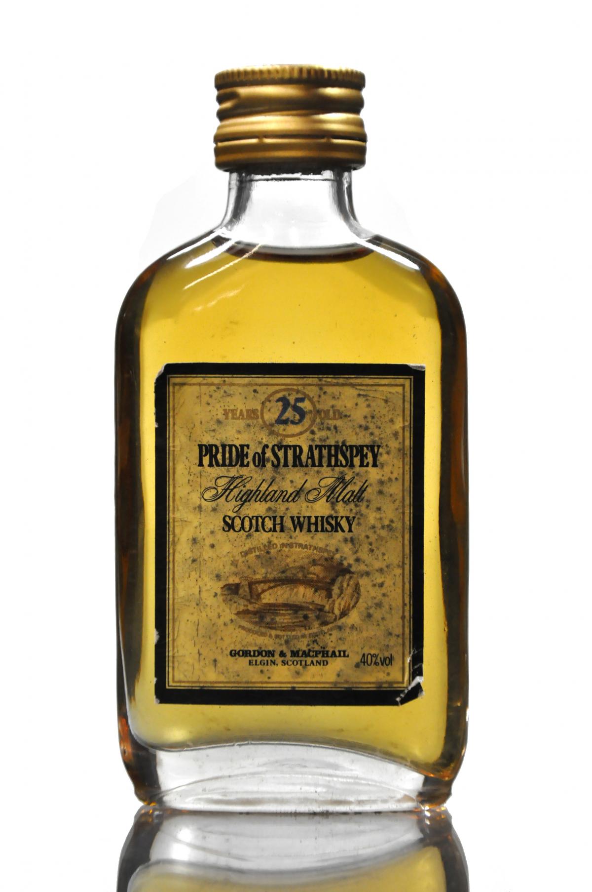 Pride Of Strathspey 25 Year Old - Gordon & MacPhail Miniature