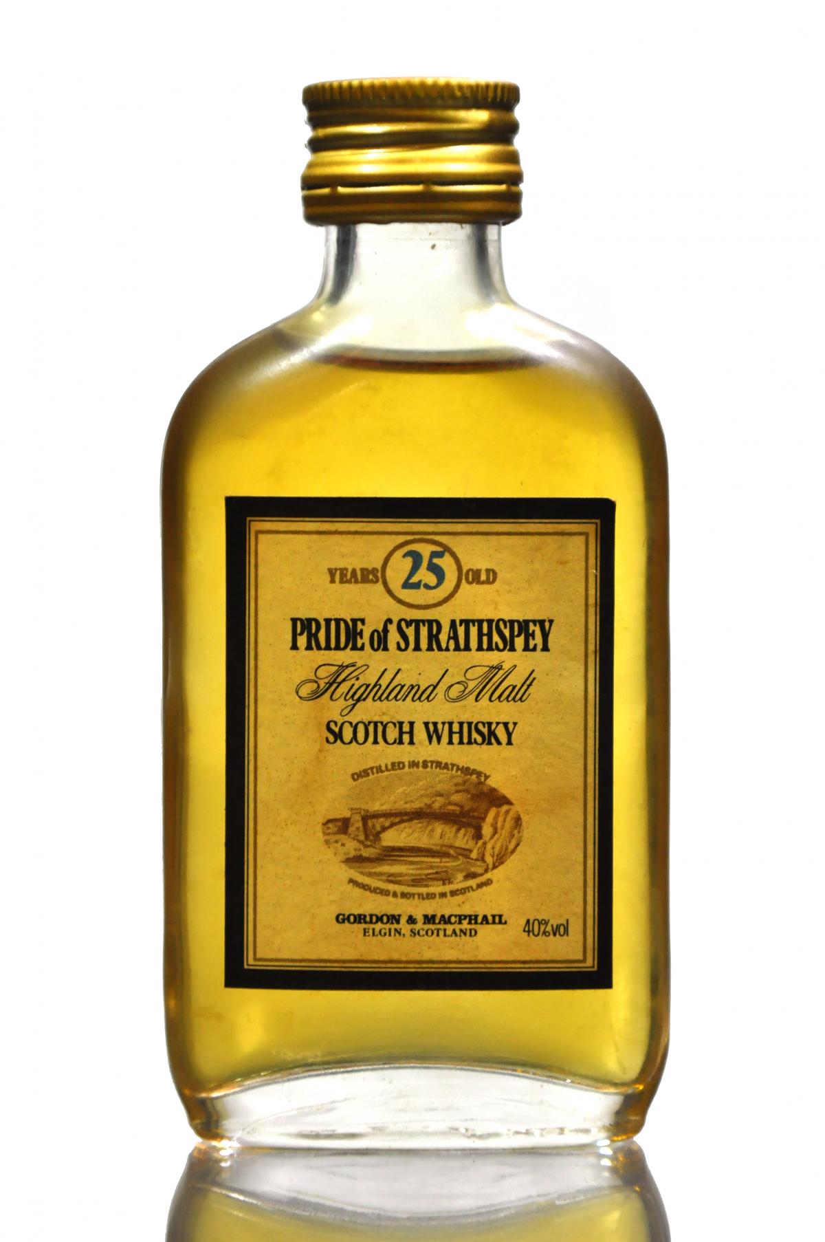 Pride Of Strathspey 25 Year Old - Gordon & MacPhail Miniature