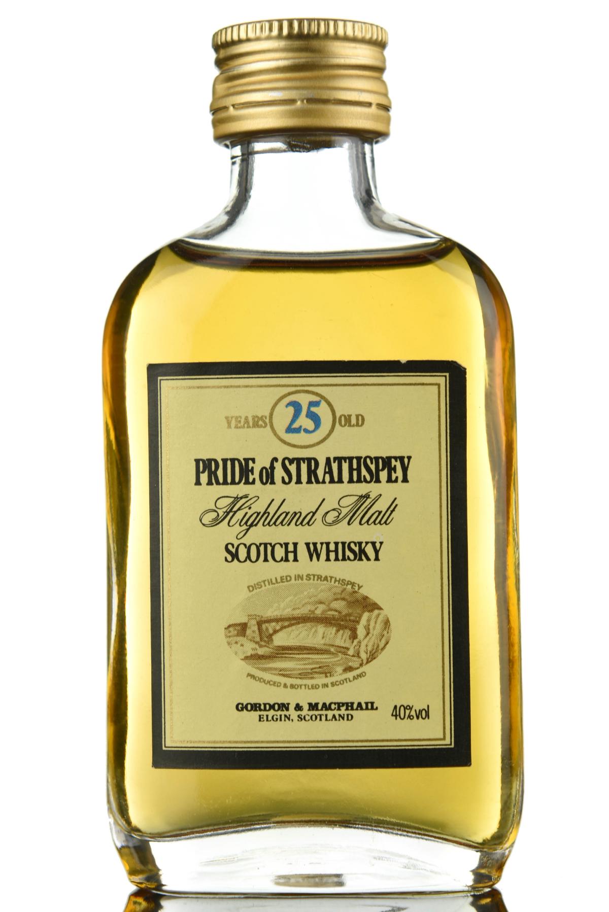 Pride Of Strathspey 25 Year Old - Gordon & MacPhail Miniature