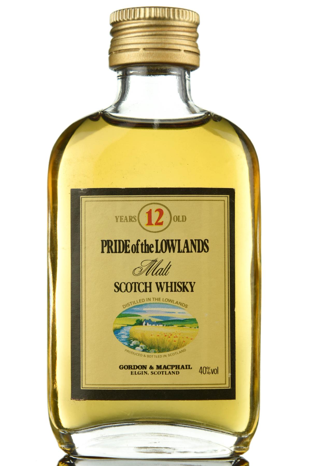 Pride Of The Lowlands 12 Year Old - Gordon & MacPhail Miniature