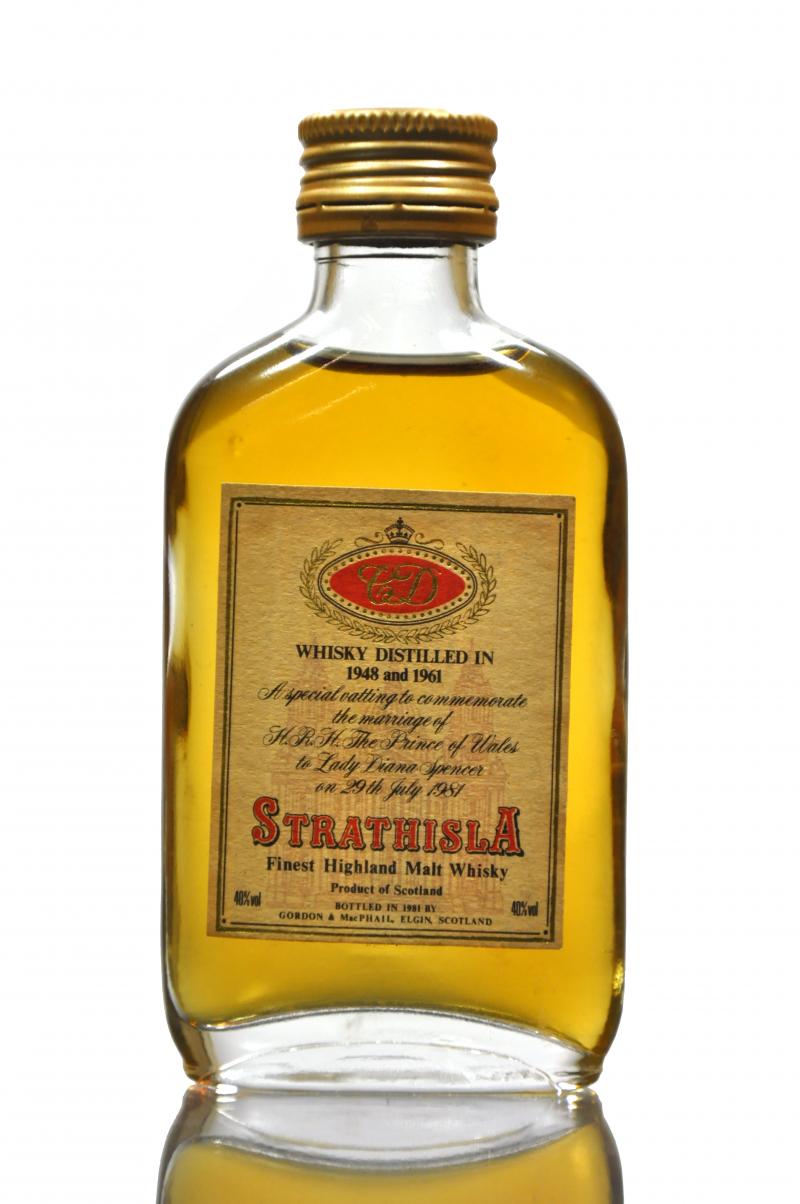 Strathisla Royal Marriage 1948 & 1961- Gordon & MacPhail Miniature