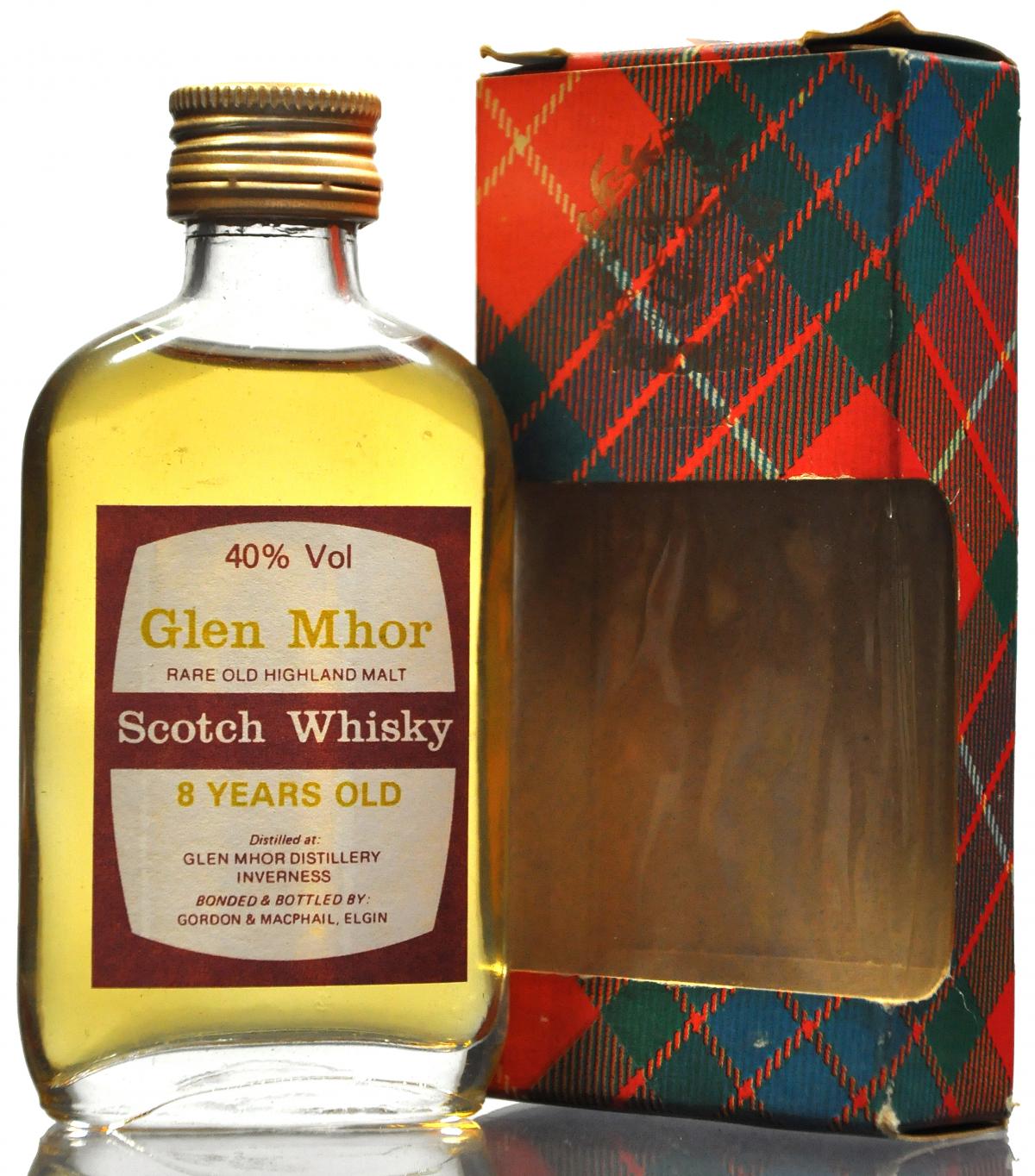 Glen Mhor 8 Year Old - Gordon & MacPhail Miniature - 1990s