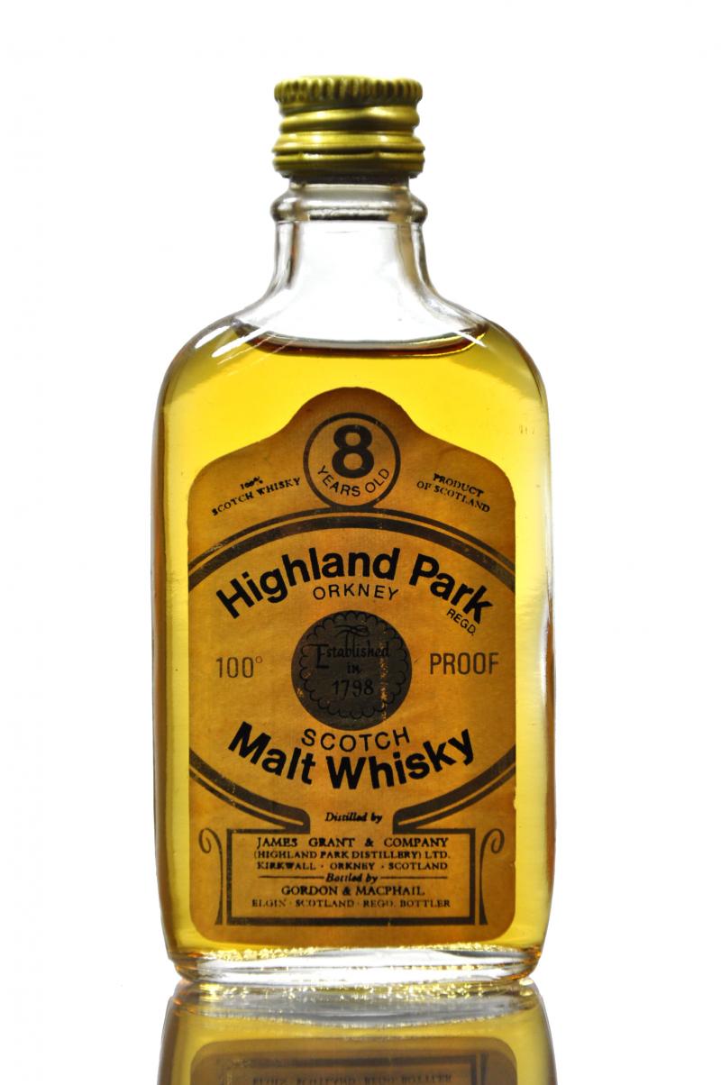 Highland Park 8 Year Old - Gordon & MacPhail - 100 Proof - Miniature
