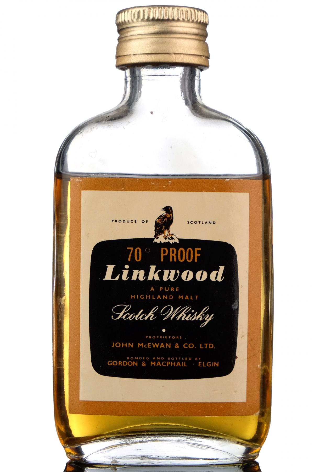 Linkwood 70 Proof - Gordon & MacPhail Miniature