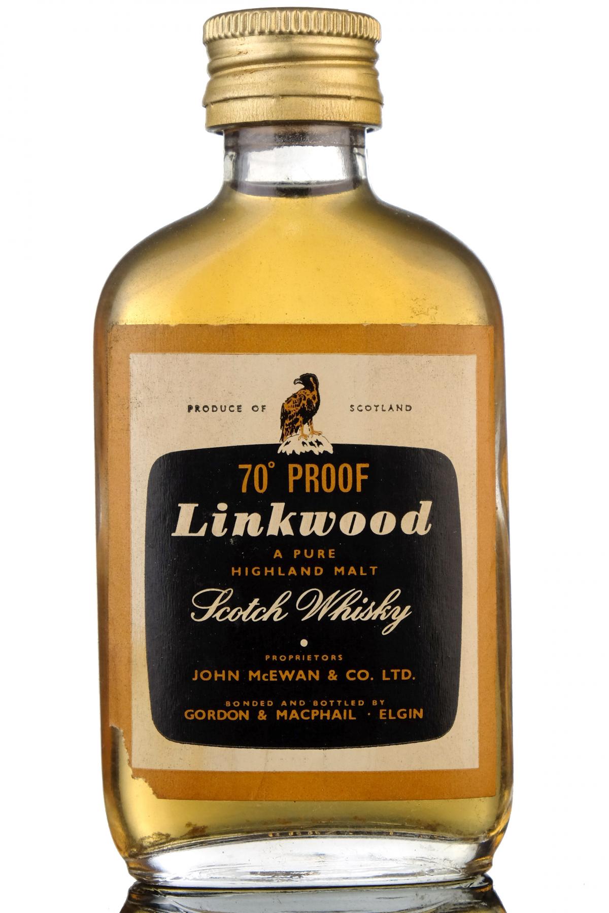 Linkwood 70 Proof - Gordon & MacPhail Miniature