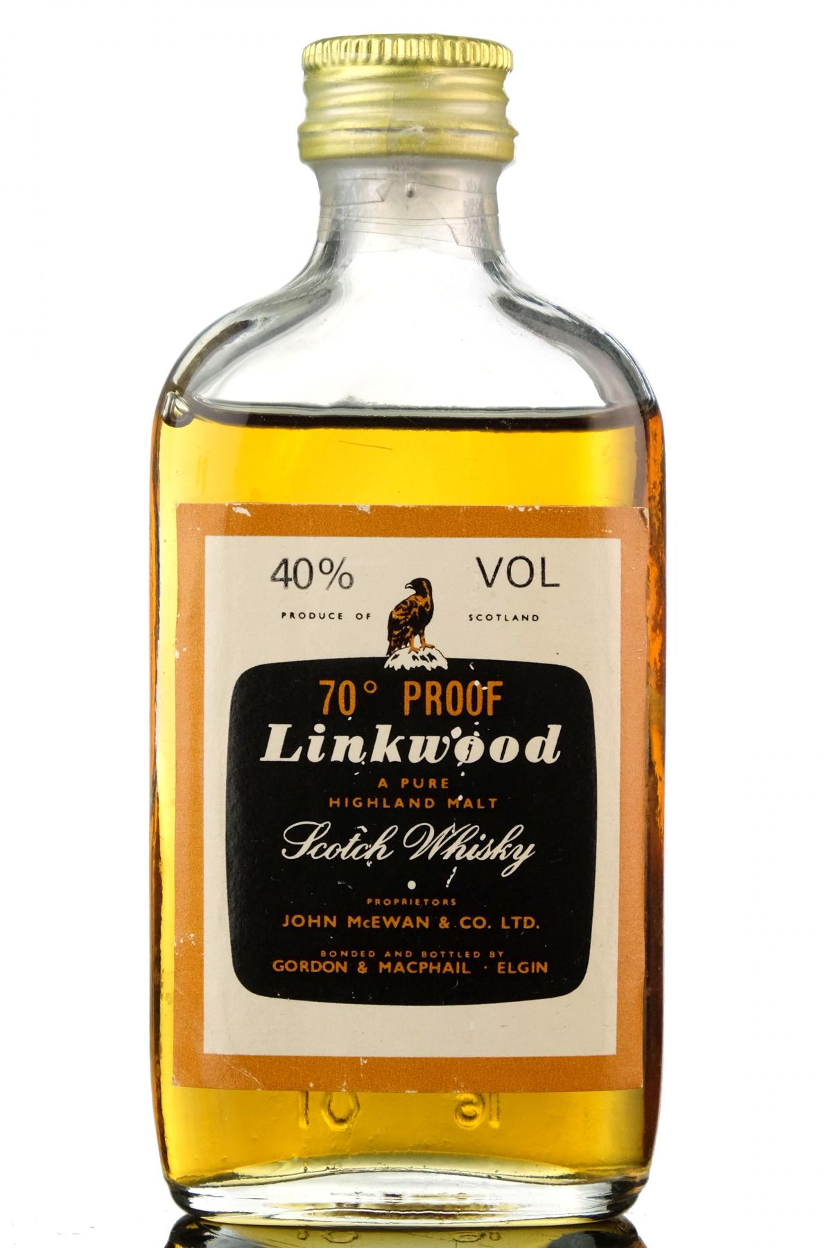 Linkwood 70 Proof - Gordon & MacPhail Miniature