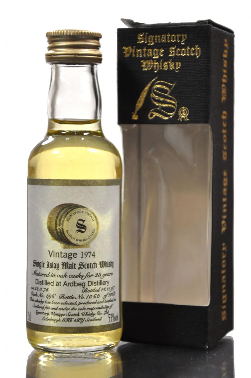 Ardbeg 1974 - 23 Year Old - Signatory Vintage Miniature