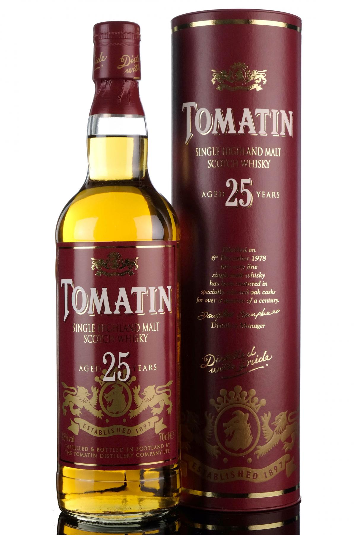 Tomatin 25 Year Old