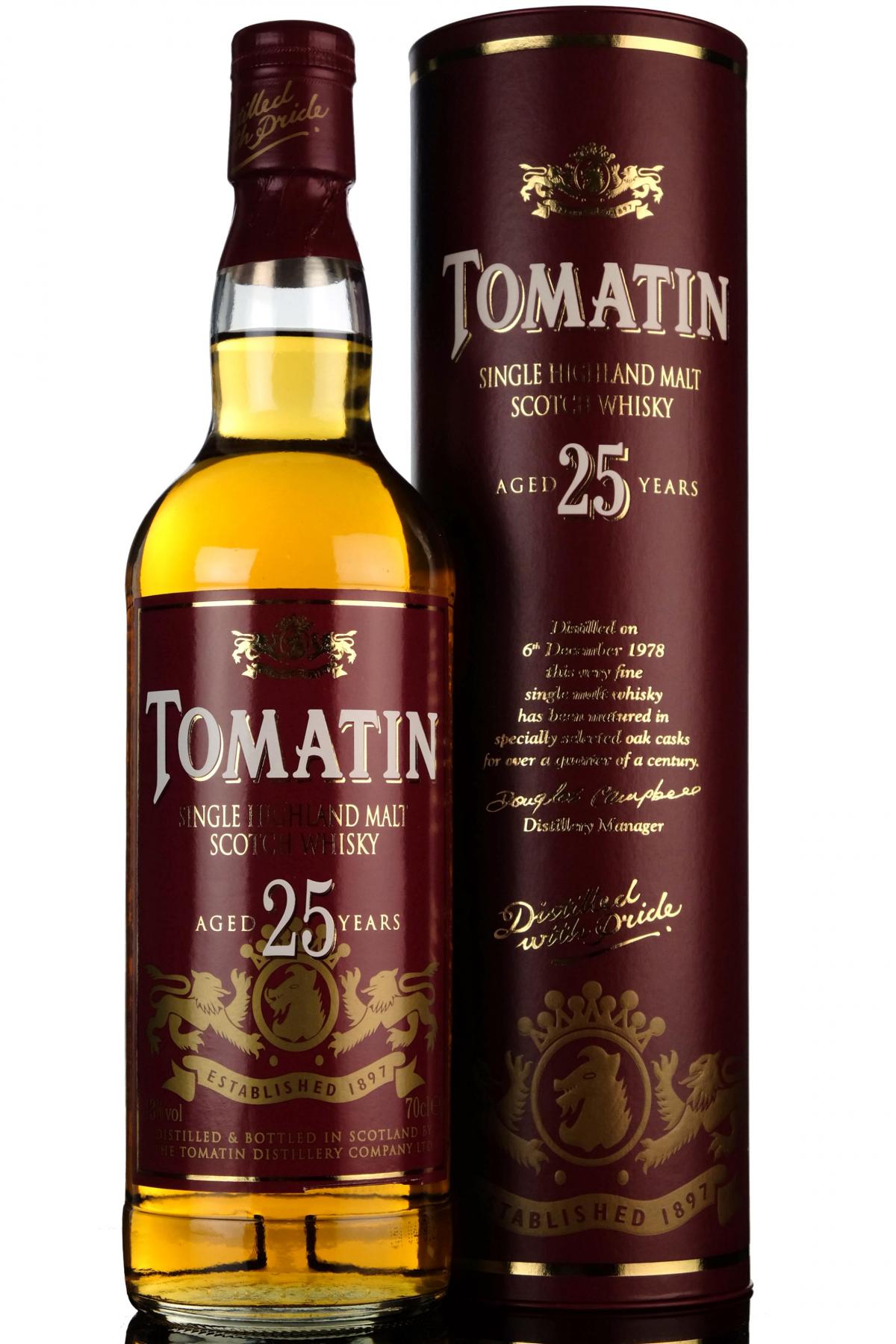 Tomatin 25 Year Old