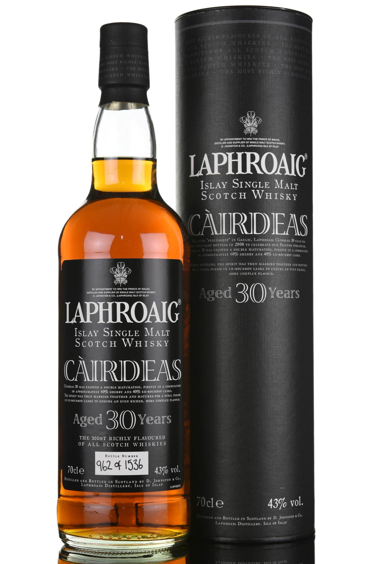 Laphroaig 30 Year Old - Cairdeas - 2008 Release