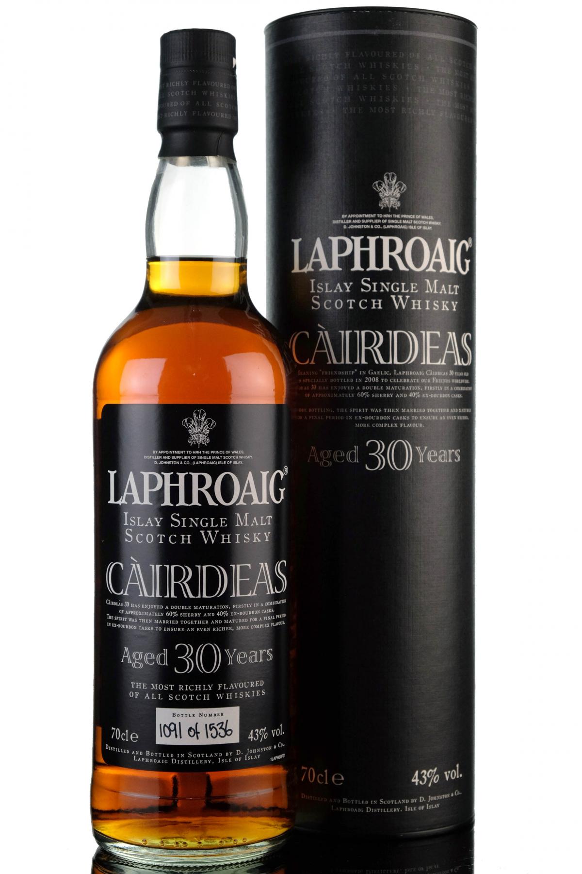 Laphroaig 30 Year Old - Cairdeas - 2008 Release