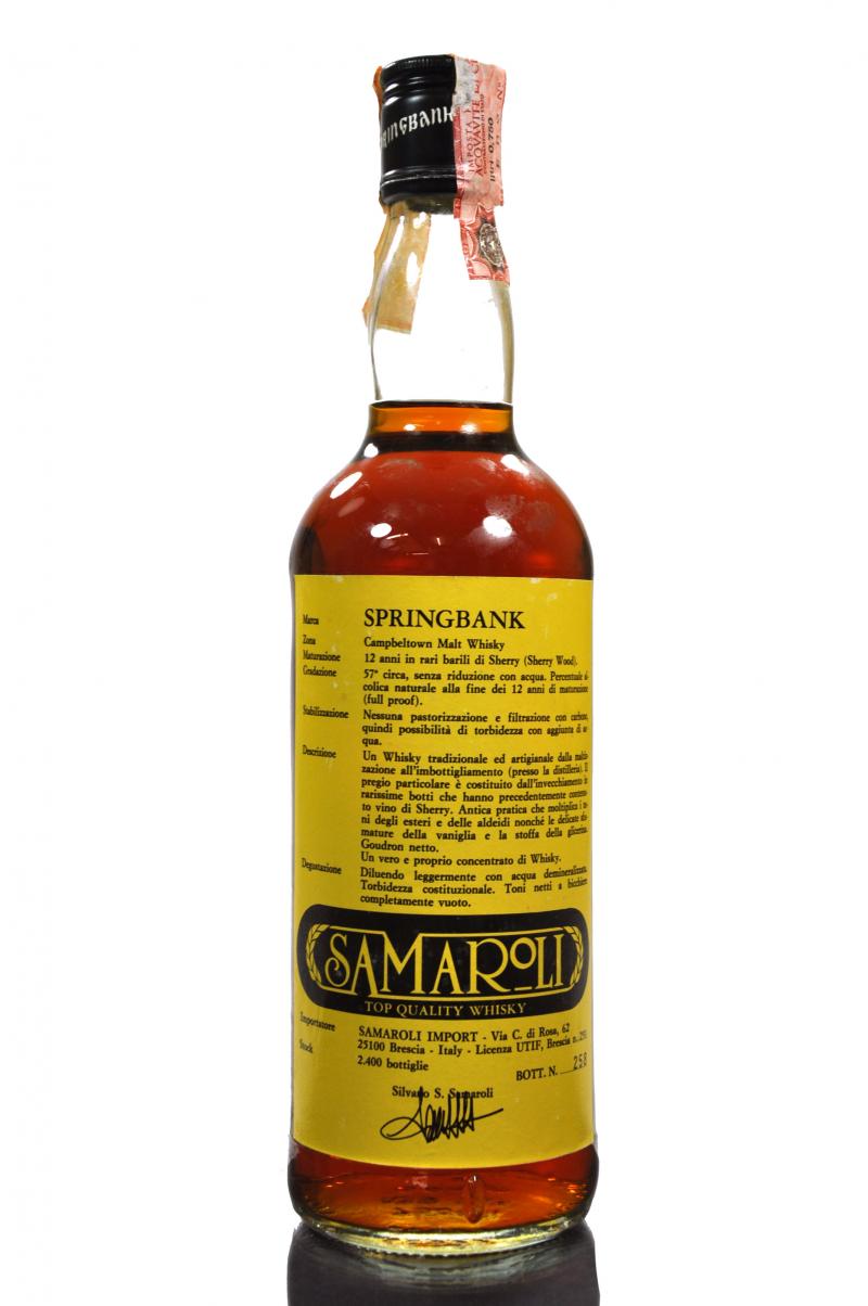 Springbank 12 Year Old - Samaroli 100 Proof