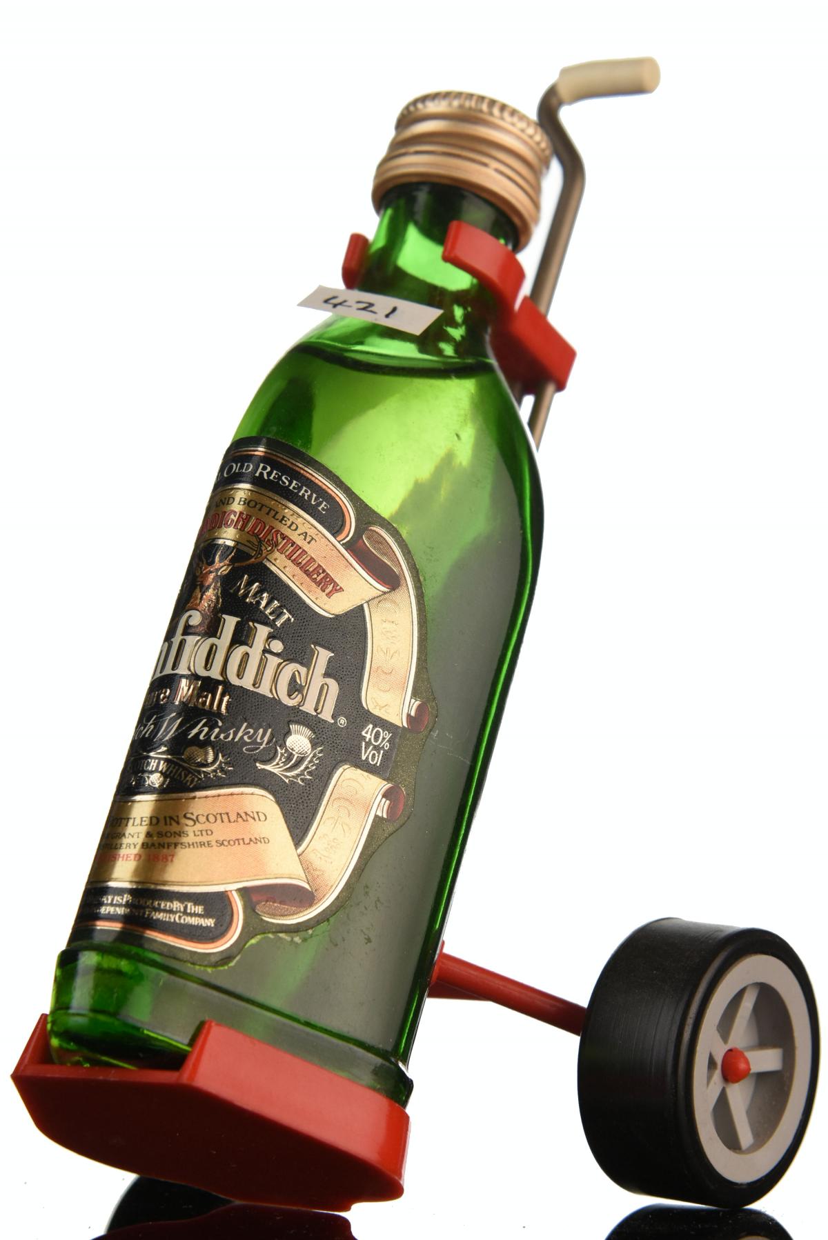 Glenfiddich Golf Trolly Miniature