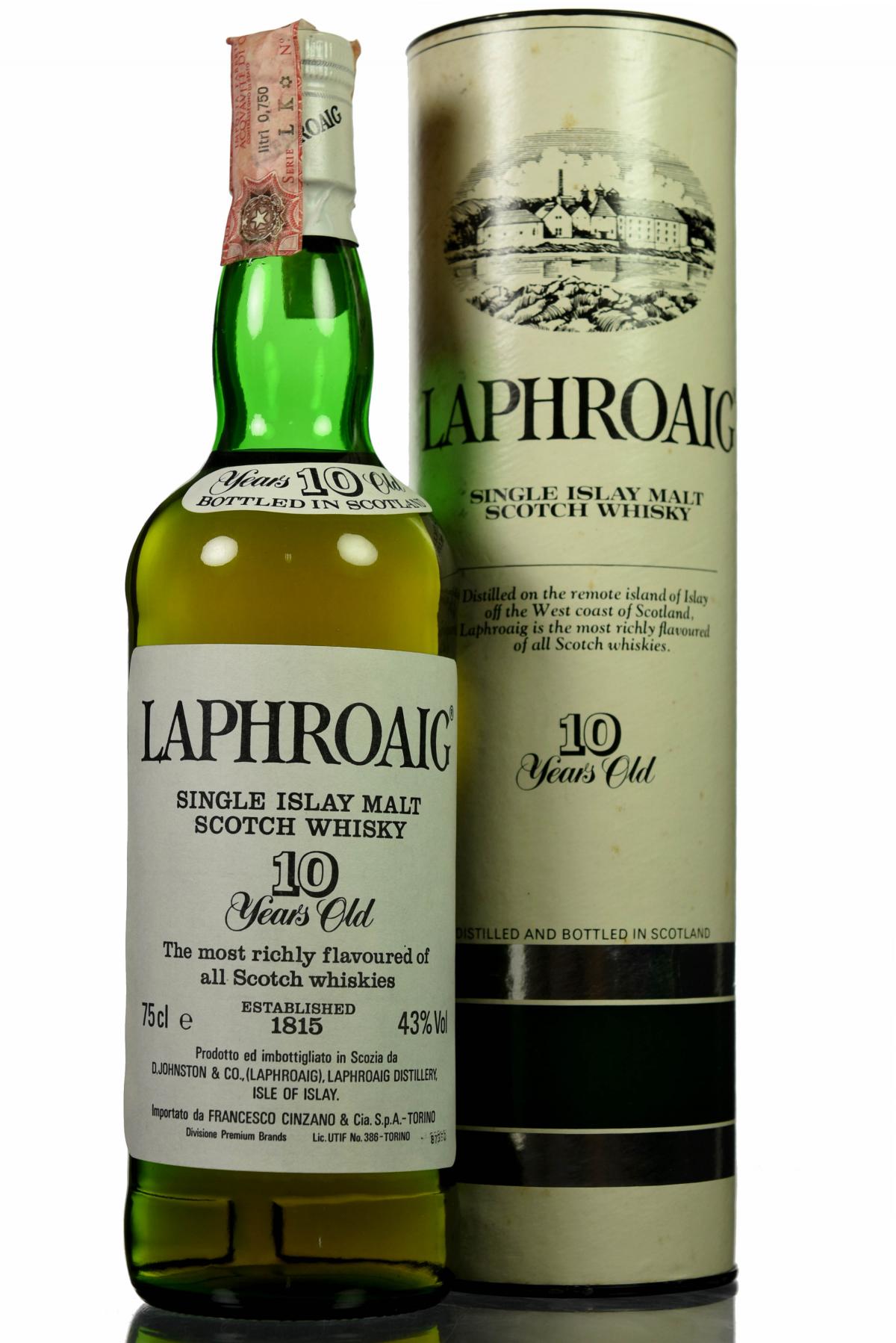 Laphroaig 10 Year Old - Circa 1990