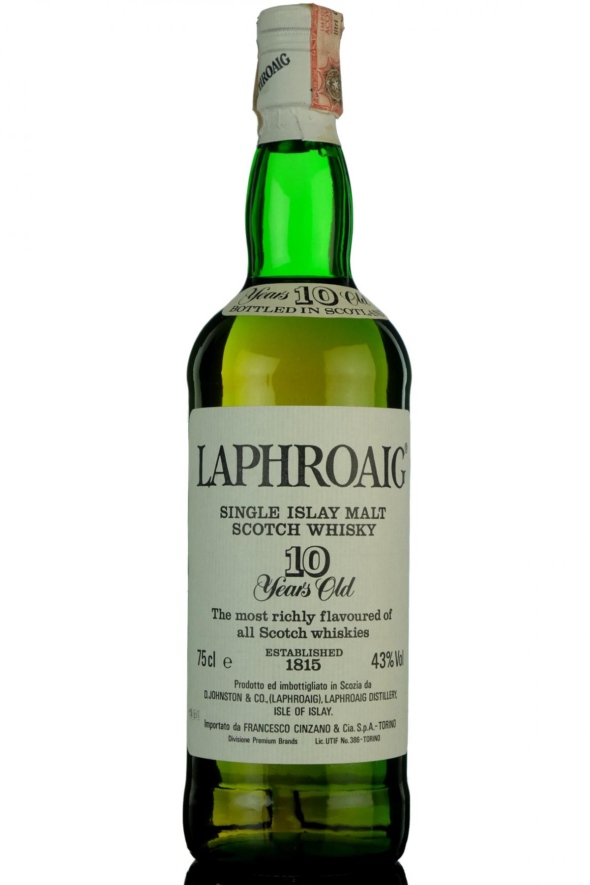 Laphroaig 10 Year Old - Circa 1990