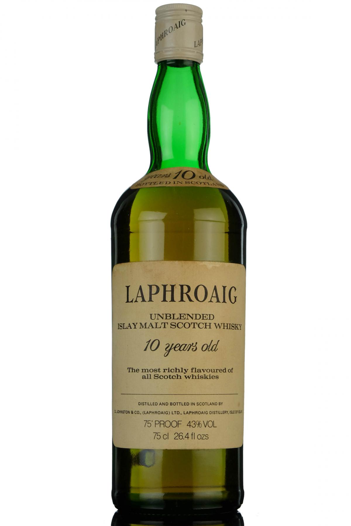 Laphroaig 10 Year Old - Late 1970s