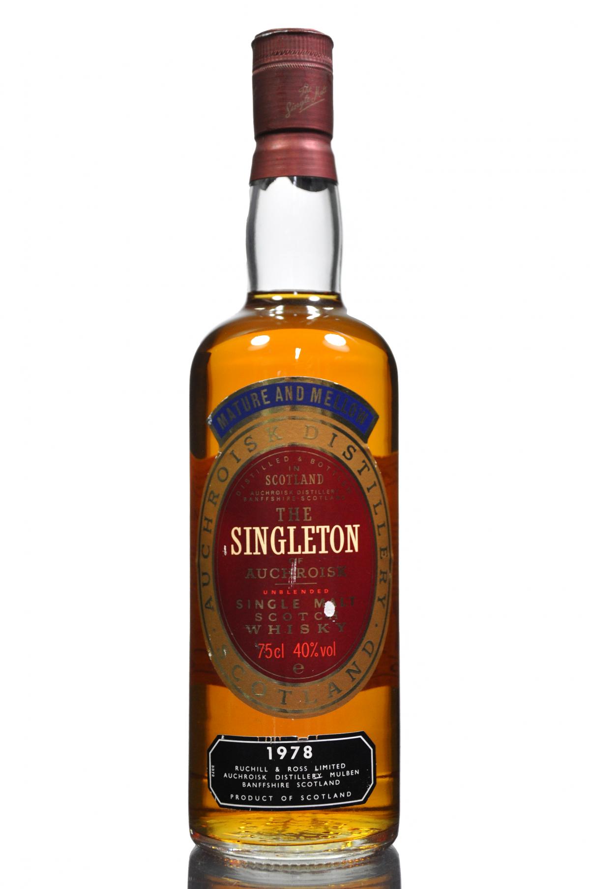 Singleton Of Auchroisk 1978