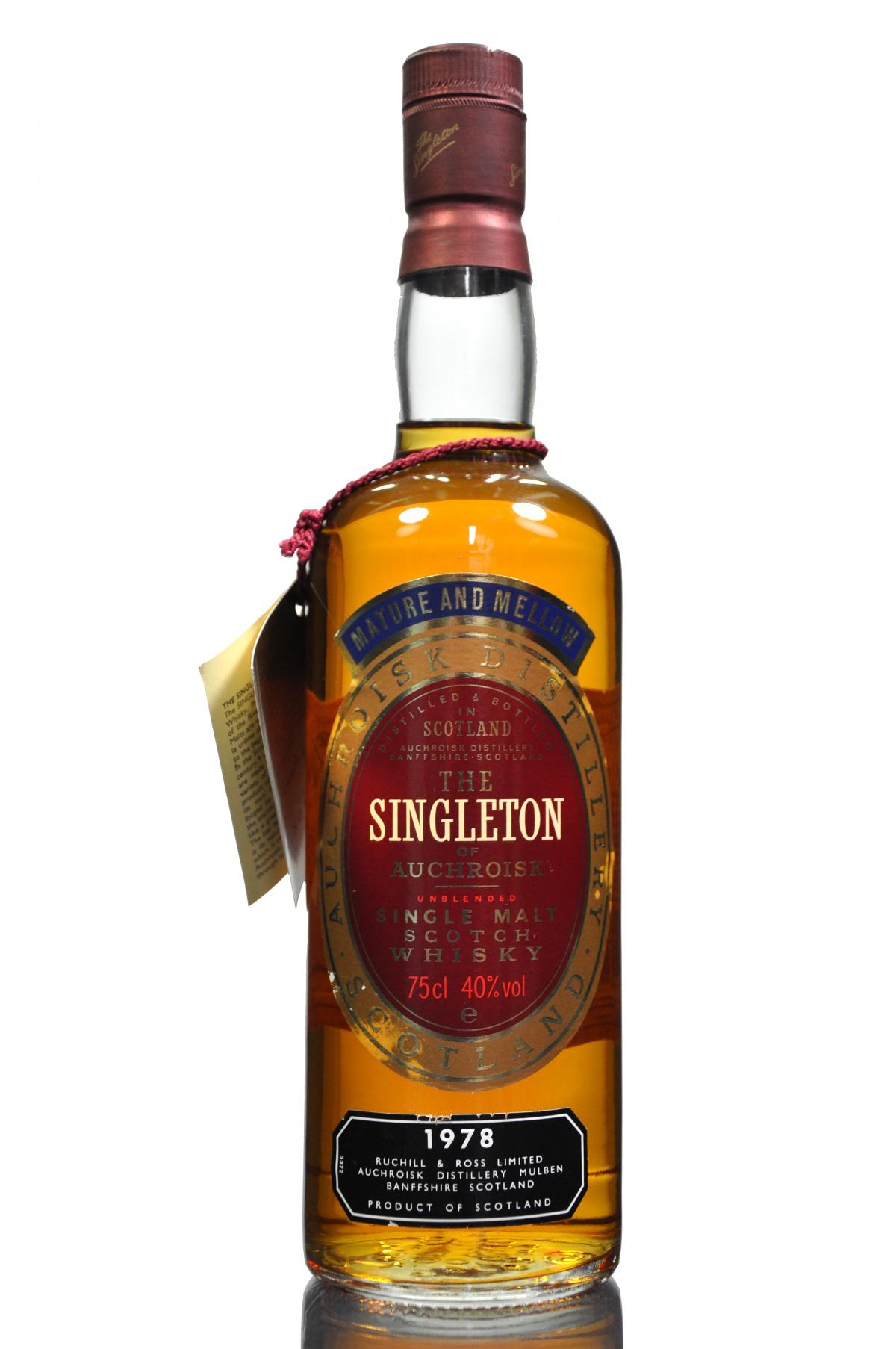 Singleton Of Auchroisk 1978