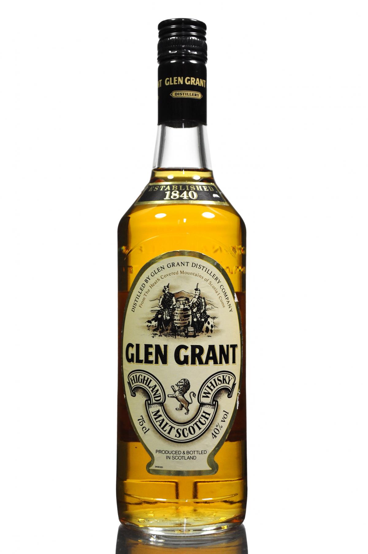 Glen Grant - 1980s