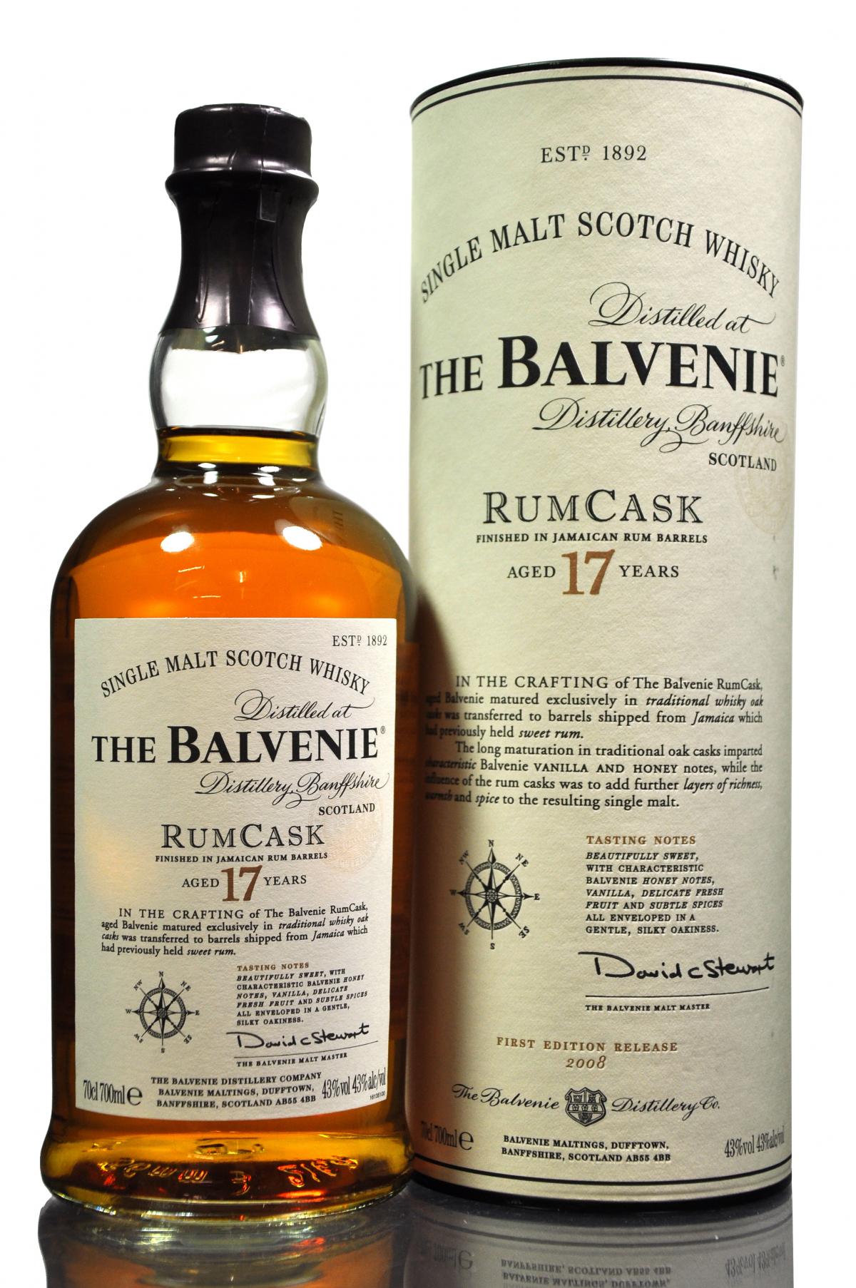 Balvenie 17 Year Old - Rum Cask