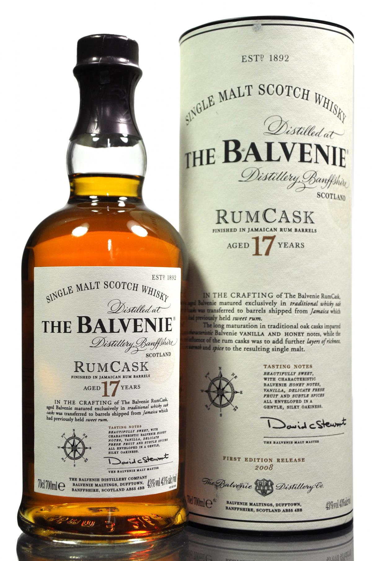 Balvenie 17 Year Old - Rum Cask