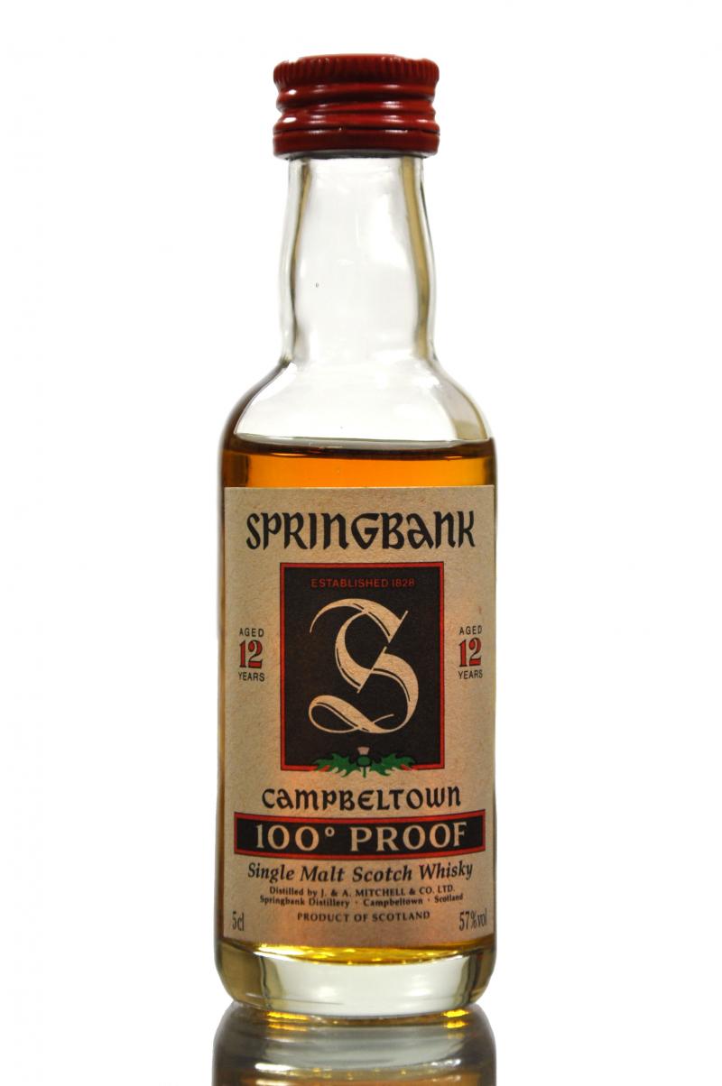 Springbank 12 Year Old - 100 Proof Miniature