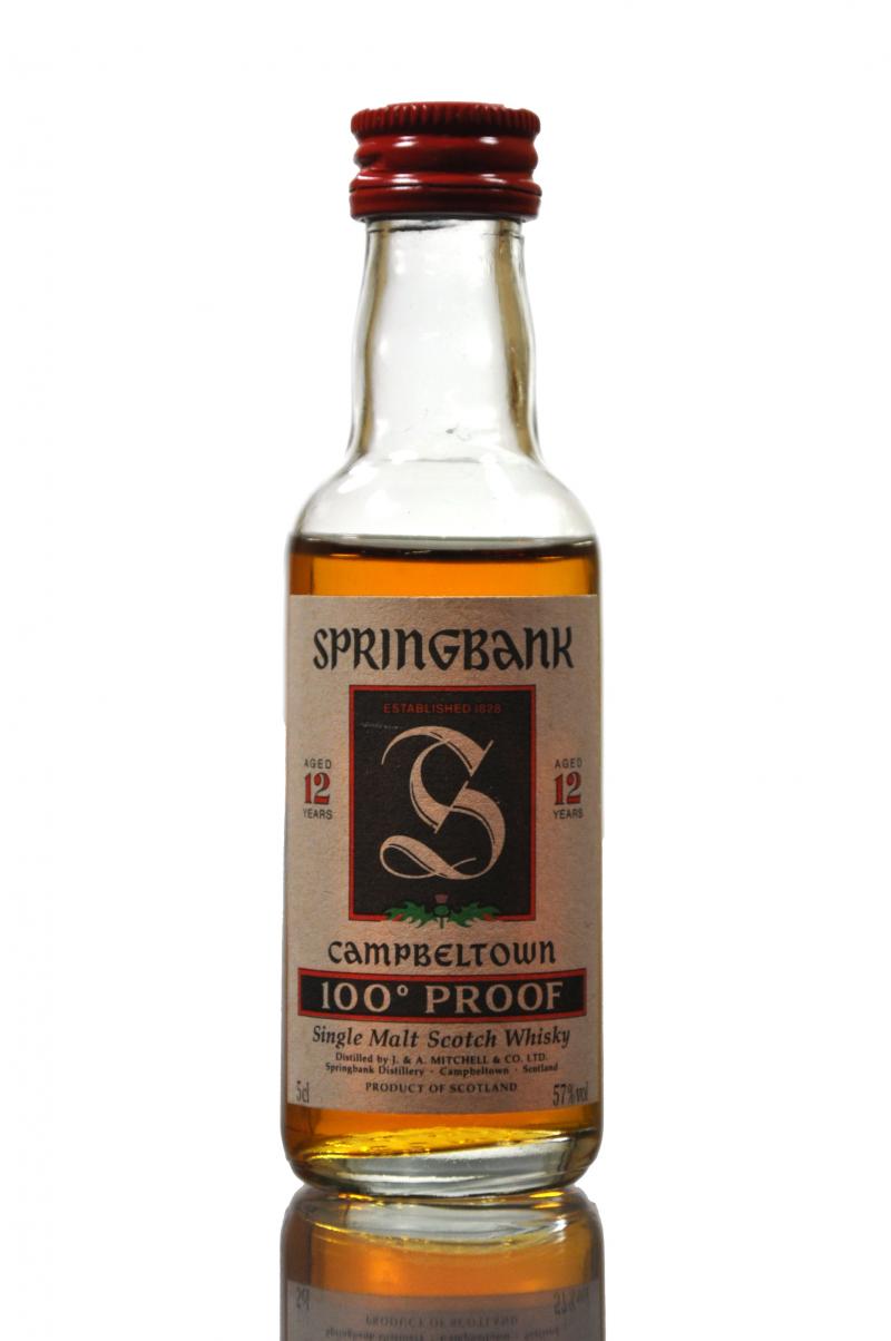 Springbank 12 Year Old - 100 Proof Miniature