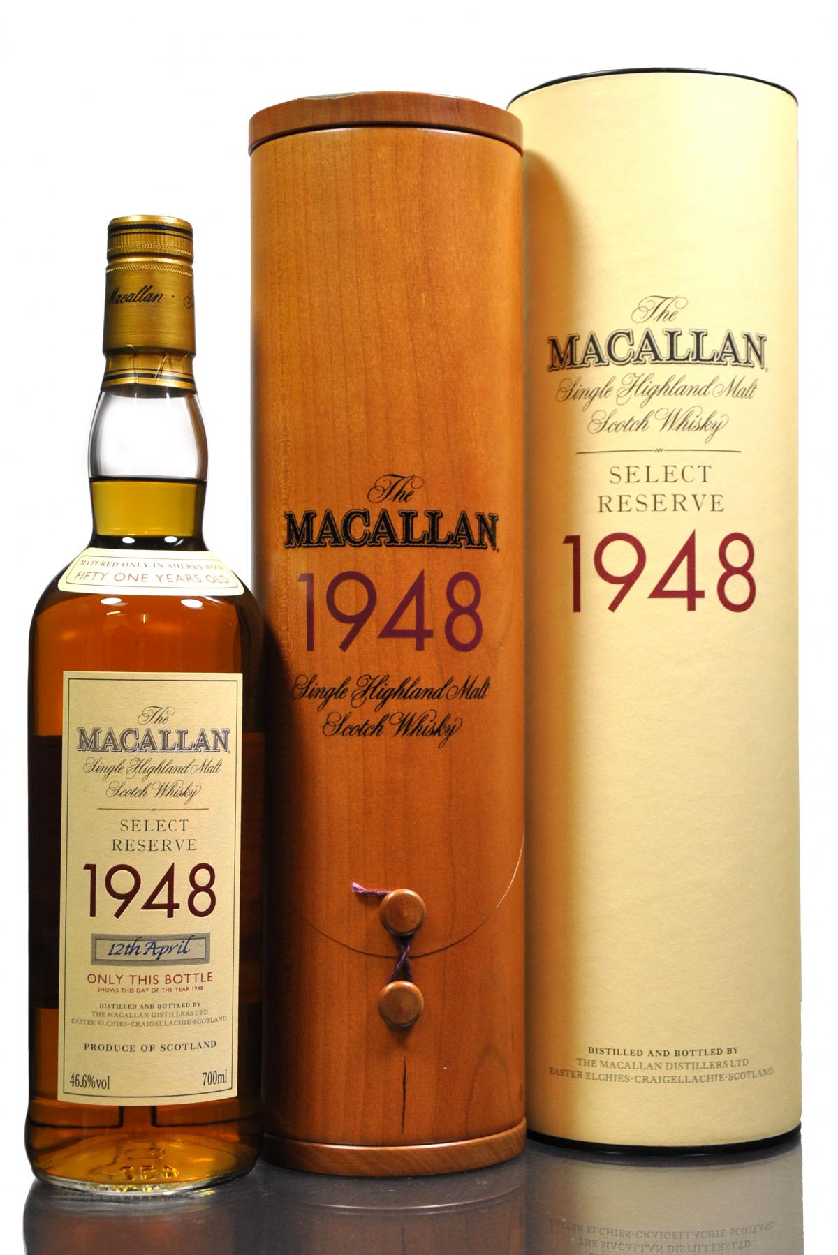 Macallan 1948 - 51 Year Old - Select Reserve