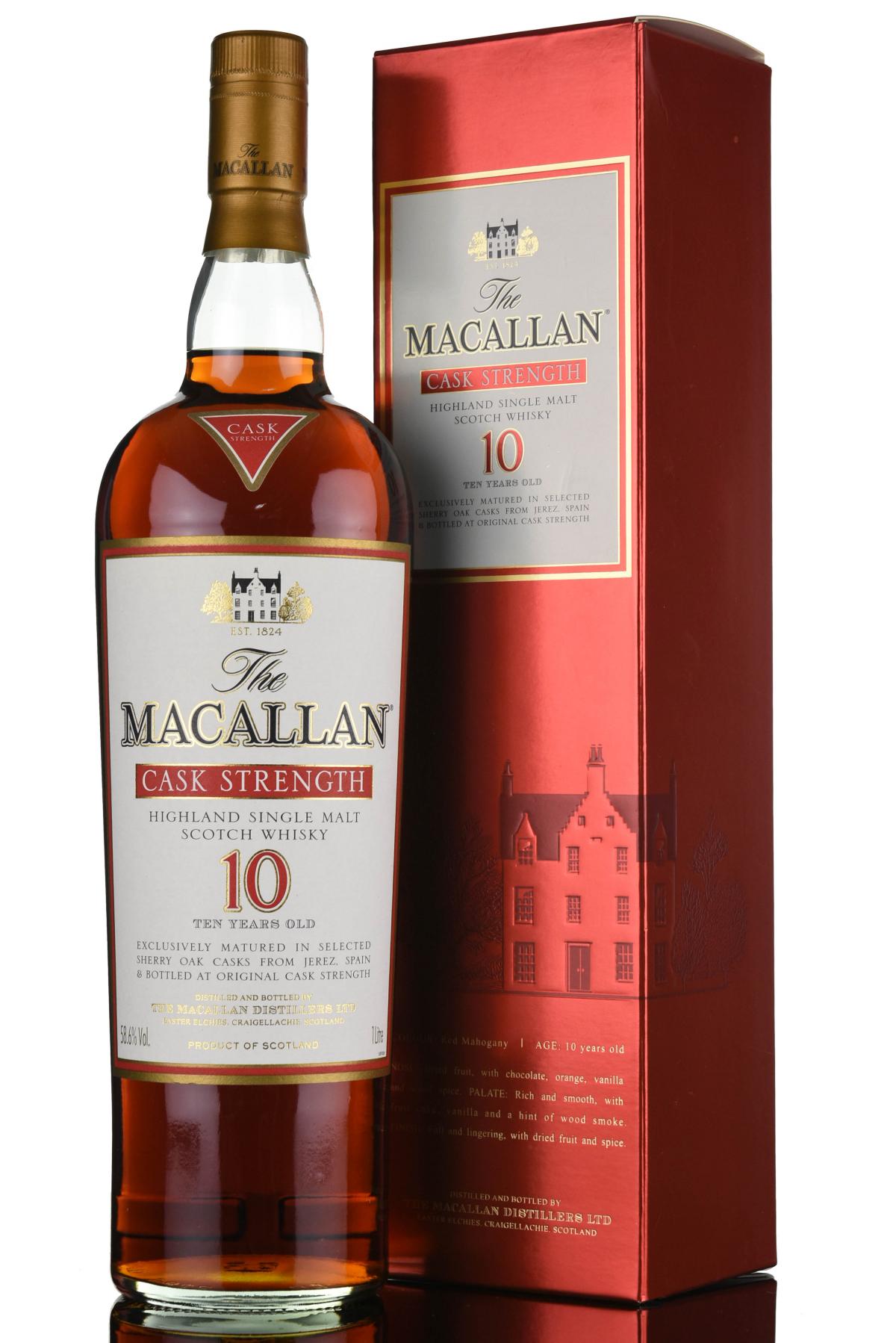 Macallan 10 Year Old  Cask Strength  1 Litre