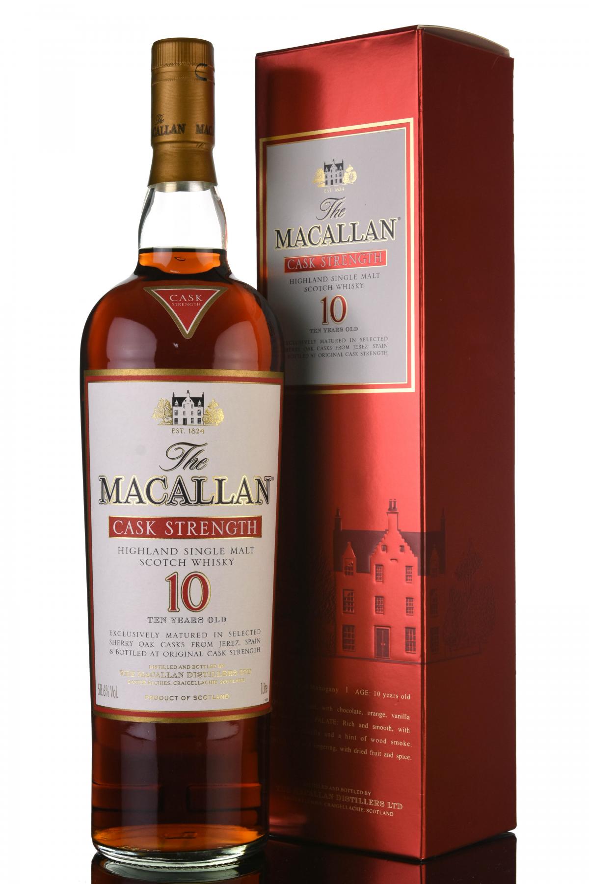 Macallan 10 Year Old  Cask Strength  1 Litre