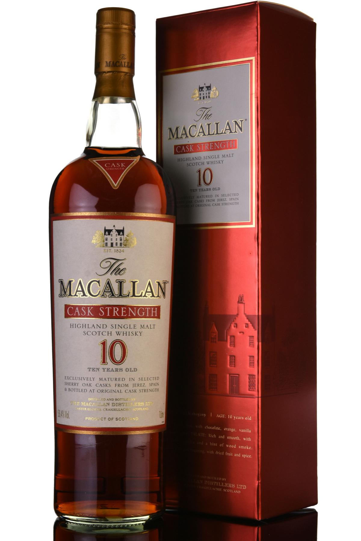 Macallan 10 Year Old  Cask Strength  1 Litre