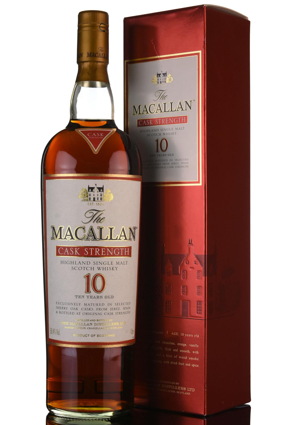 Macallan 10 Year Old  Cask Strength  1 Litre