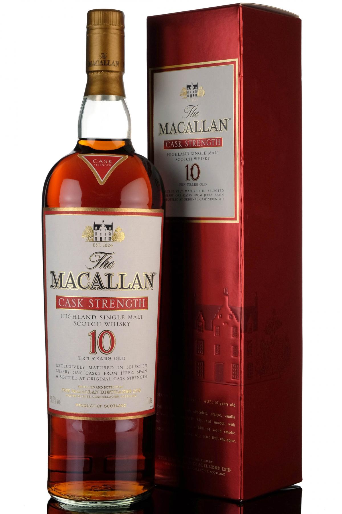 Macallan 10 Year Old  Cask Strength  1 Litre