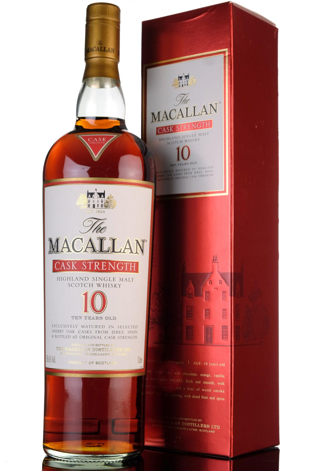Macallan 10 Year Old  Cask Strength  1 Litre