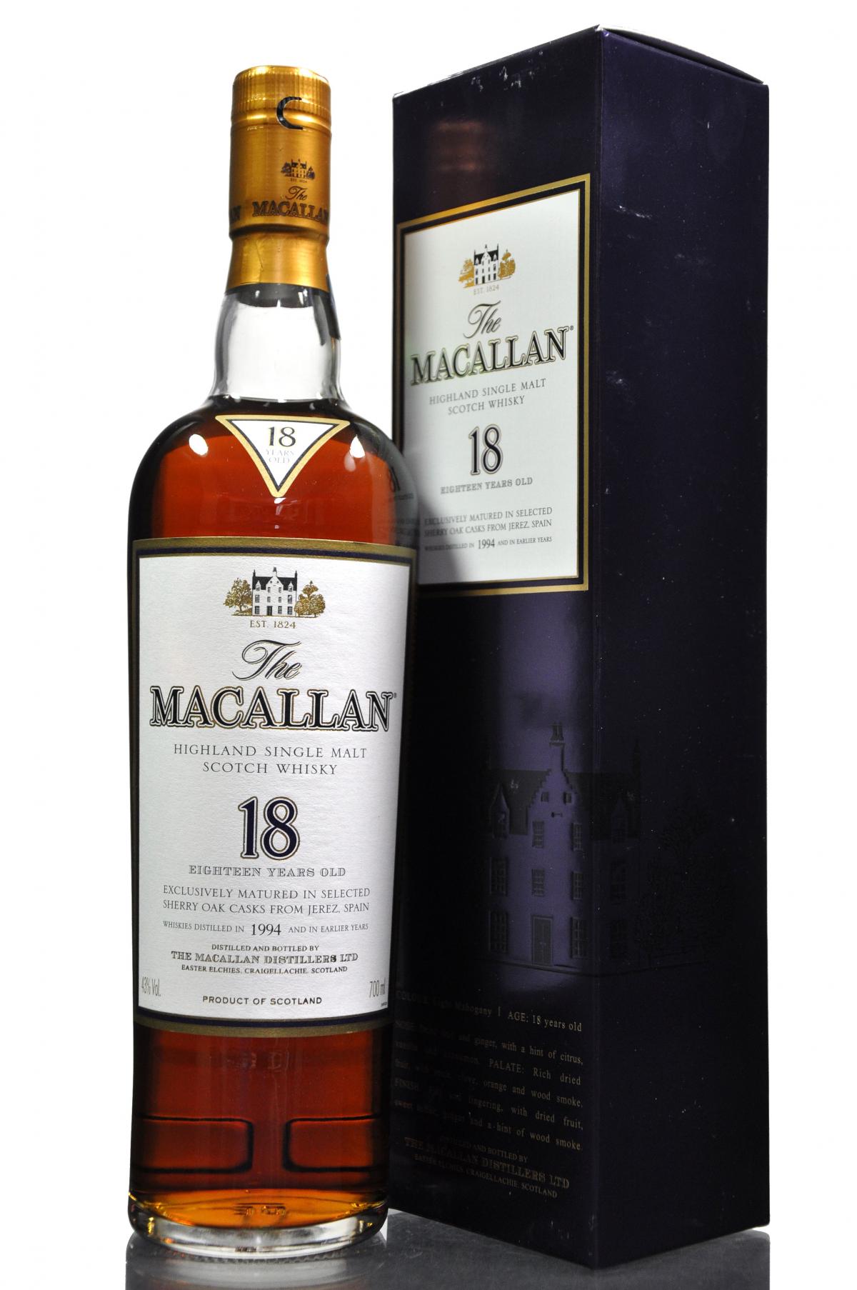 Macallan 1994 - 18 Year Old