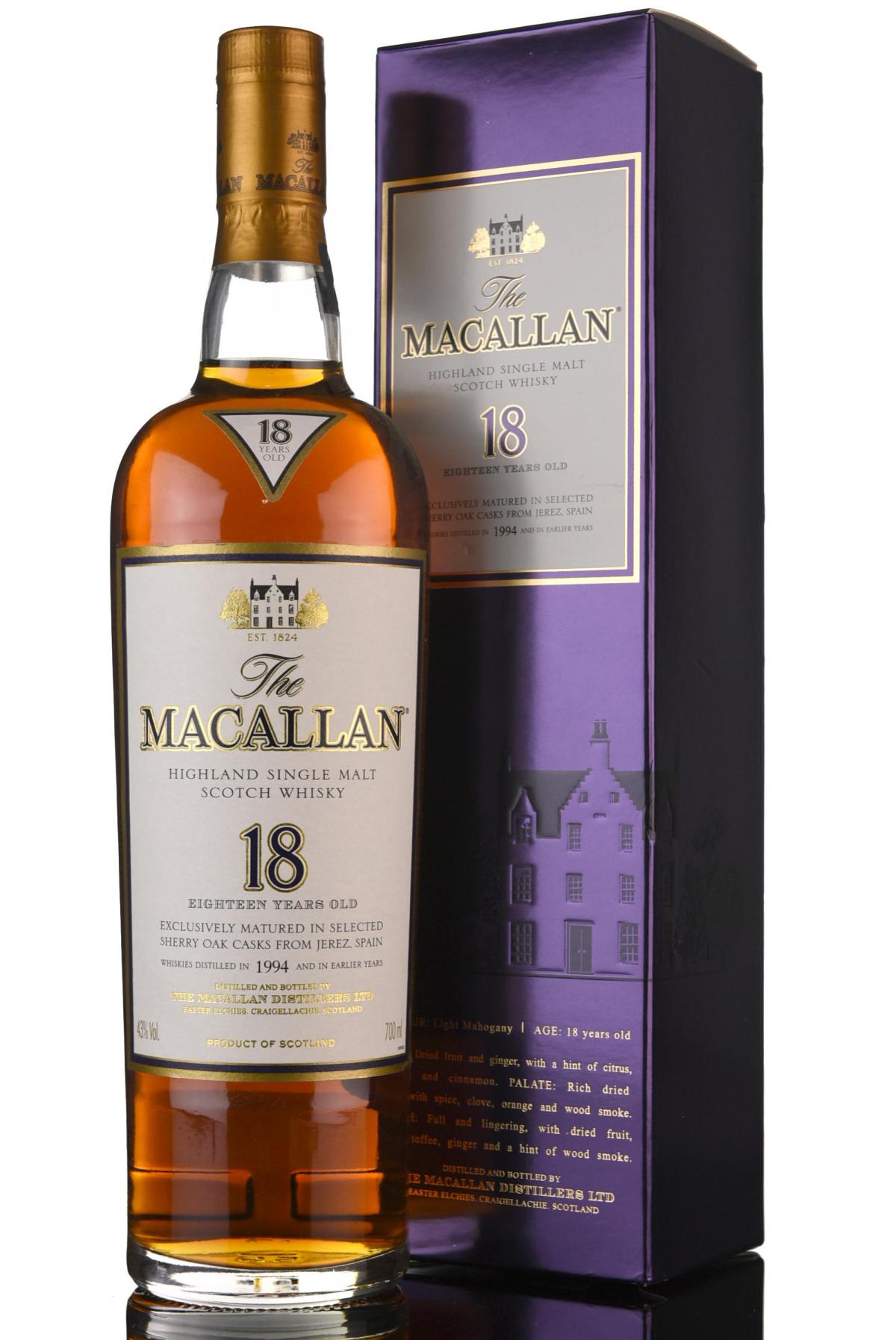 Macallan 1994 - 18 Year Old