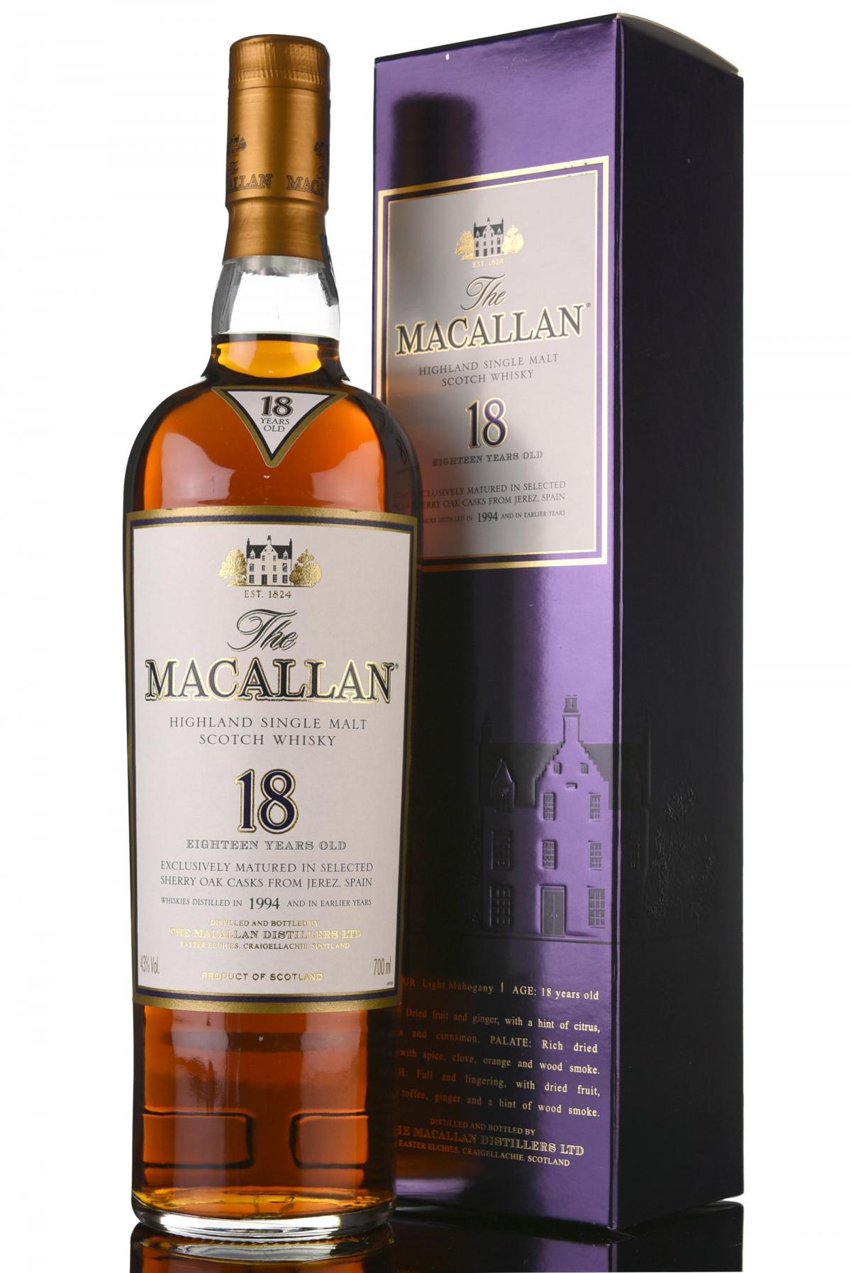 Macallan 1994 - 18 Year Old