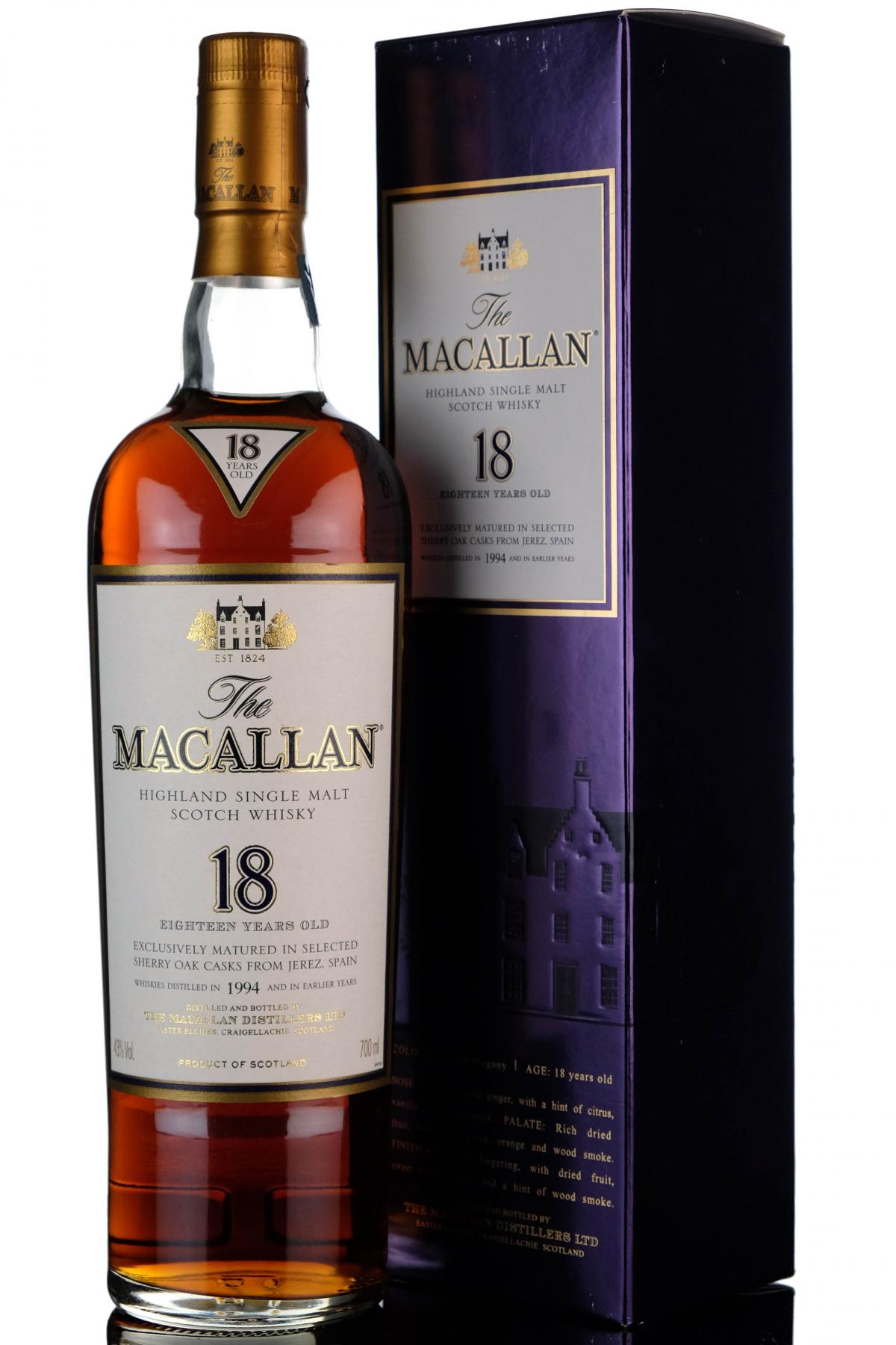 Macallan 1994 - 18 Year Old