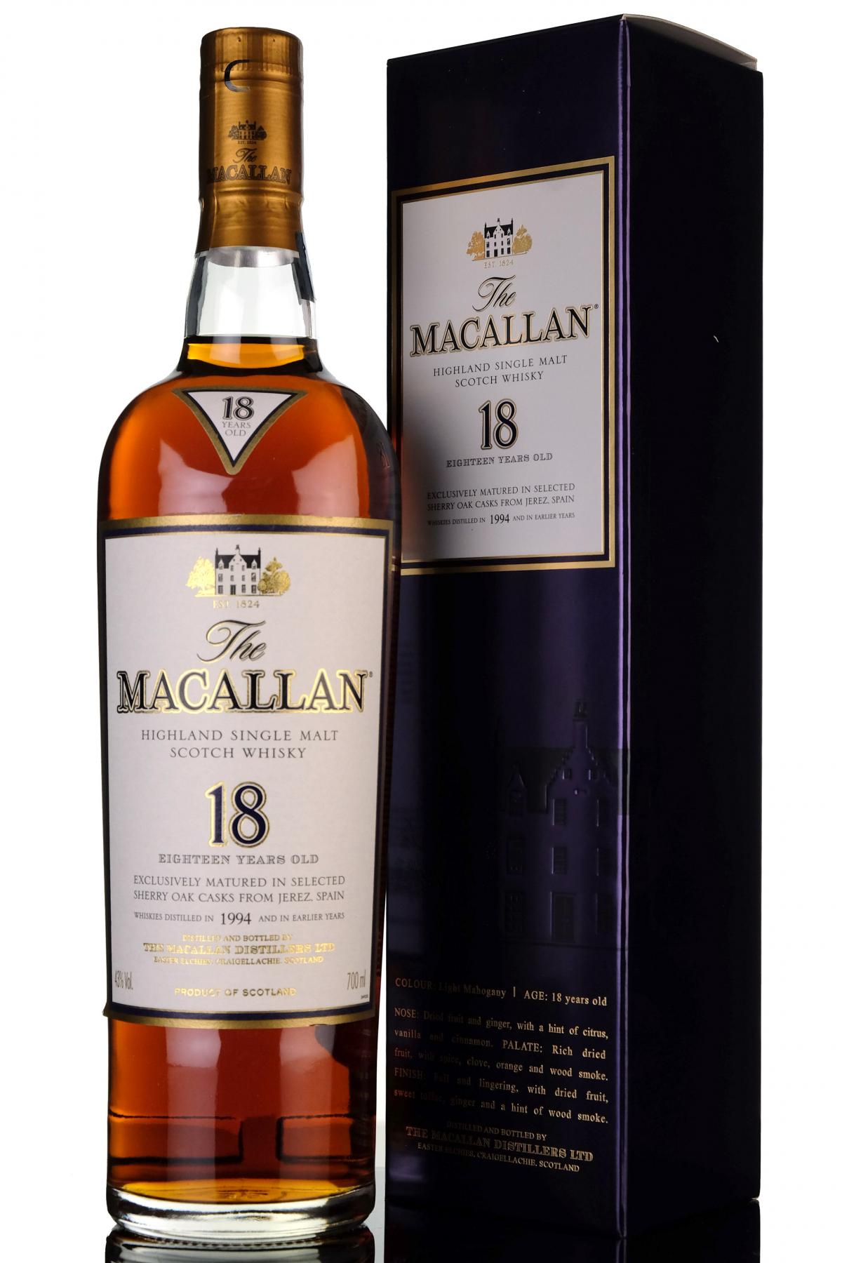Macallan 1994 - 18 Year Old