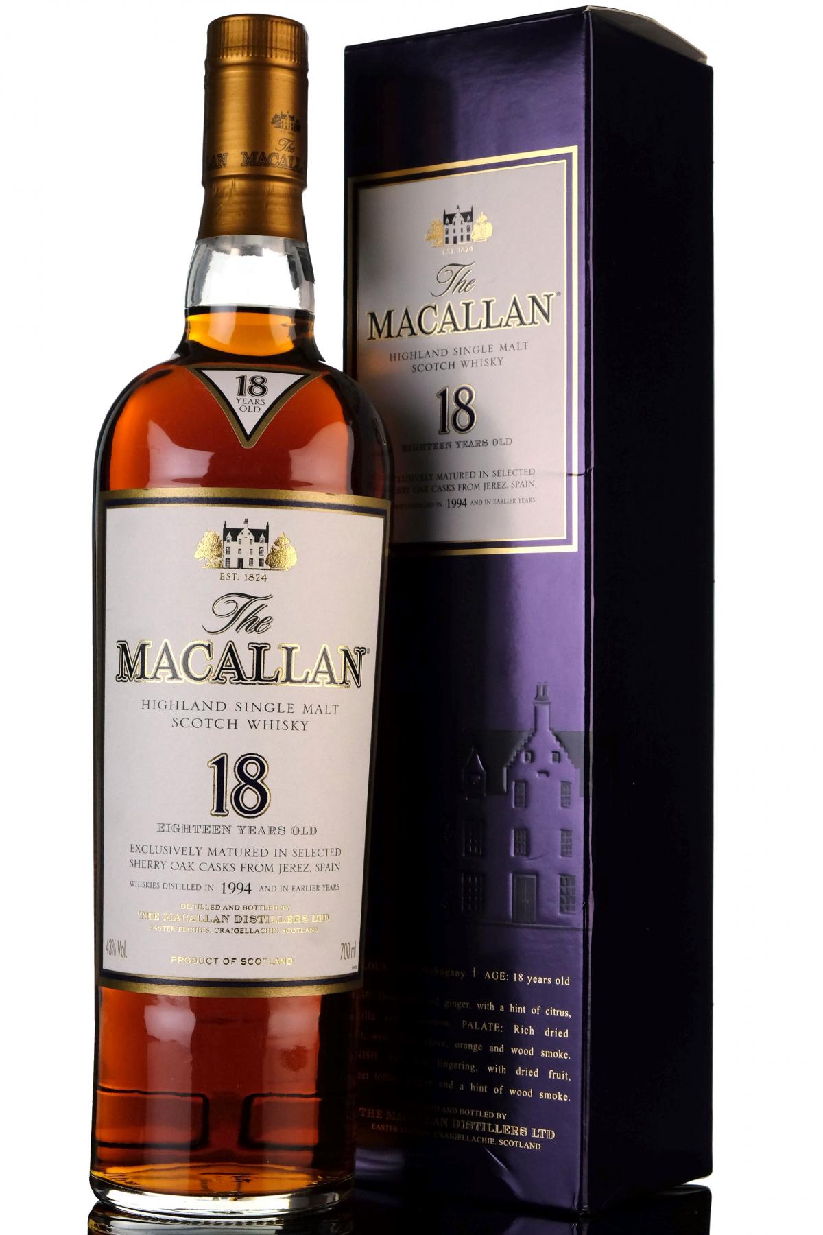 Macallan 1994 - 18 Year Old