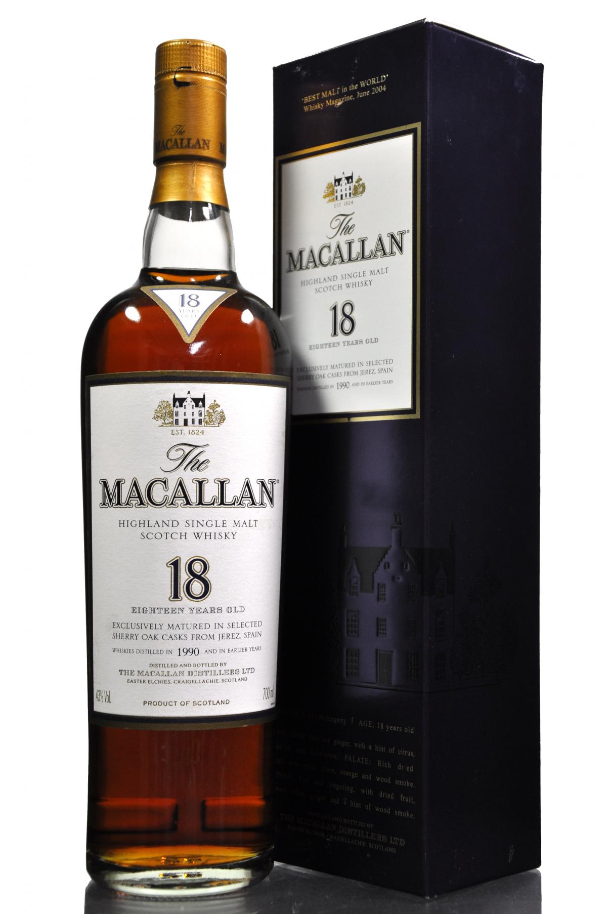 Macallan 1990 - 18 Year Old