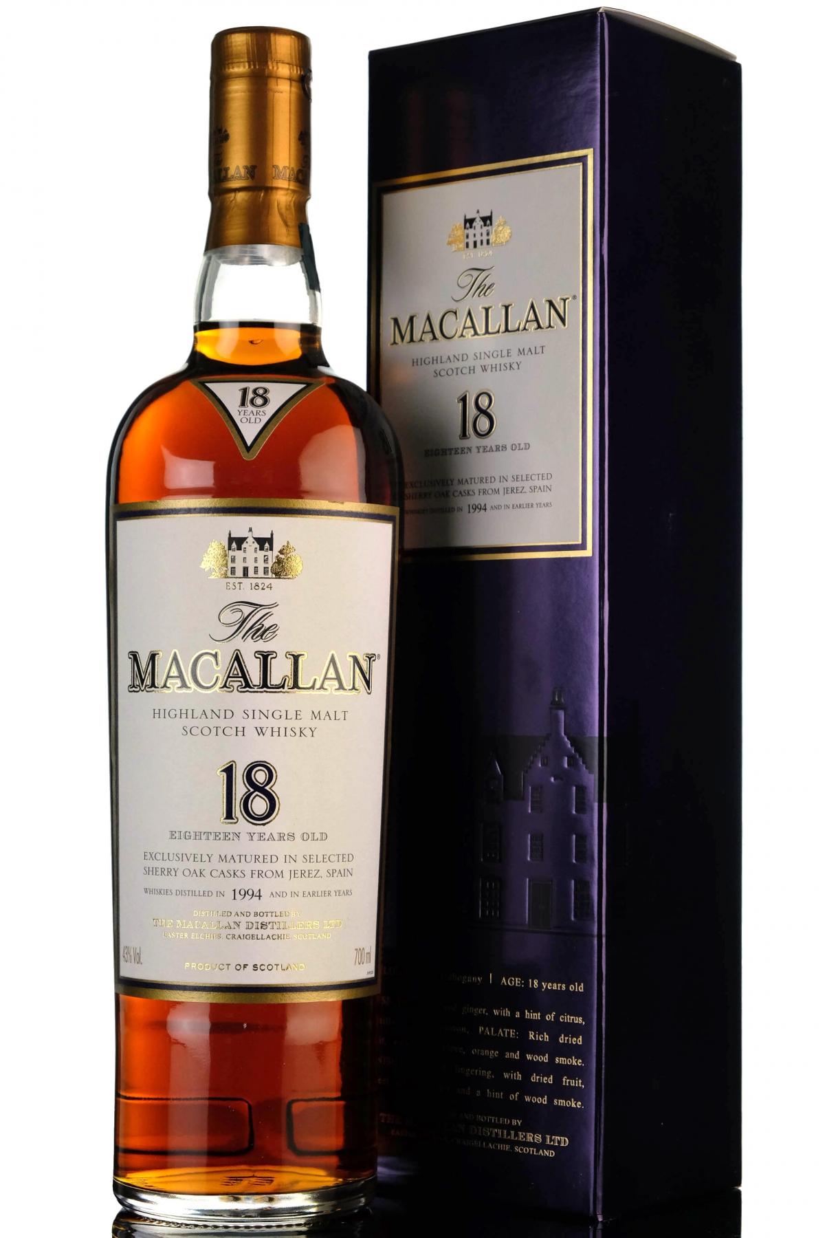Macallan 1994 - 18 Year Old