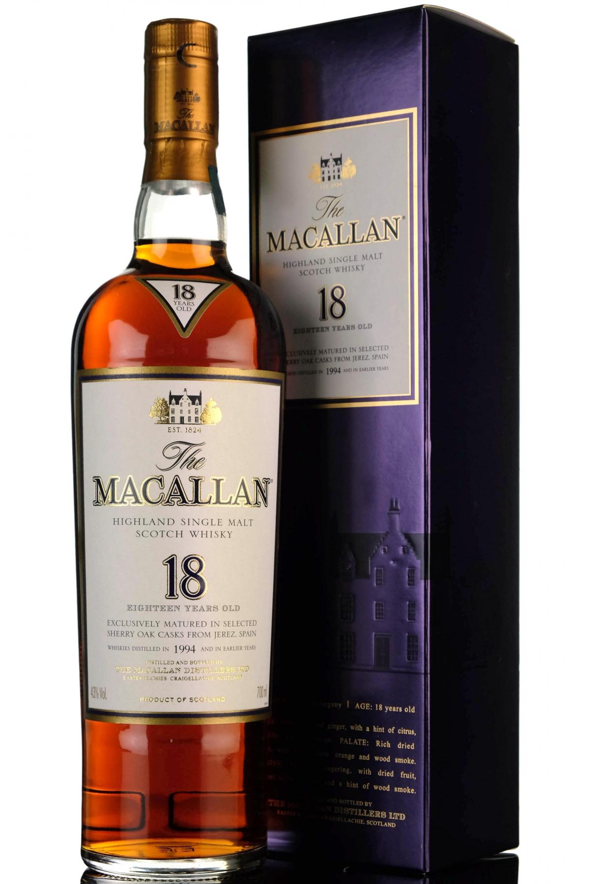 Macallan 1994 - 18 Year Old