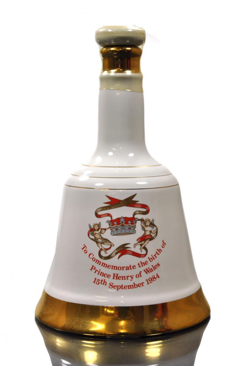 Bells Commemorate Decanter - The Birth Of Prince Henry Of Wales 1984