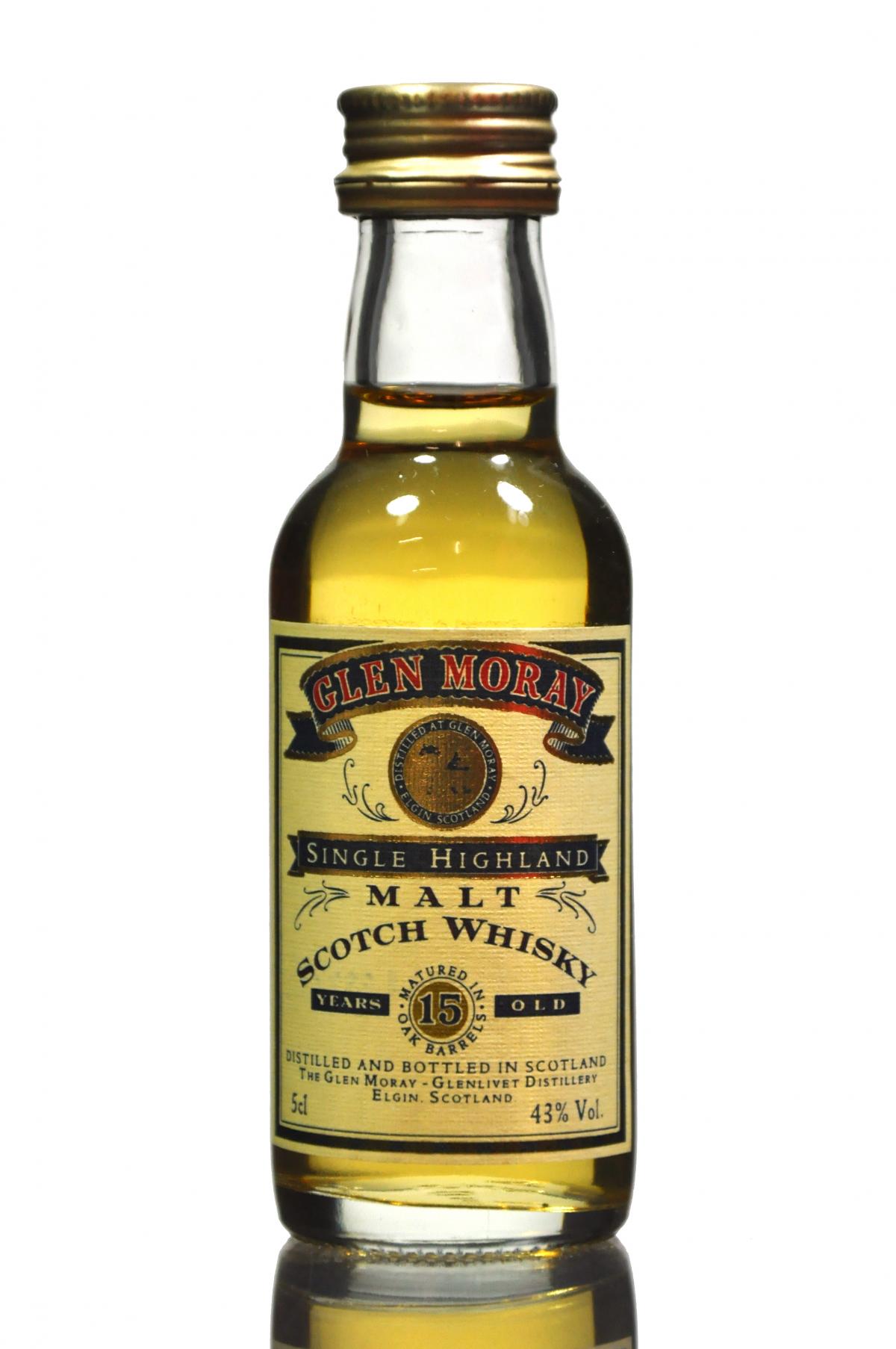 Glen Moray 15 Year Old Miniature