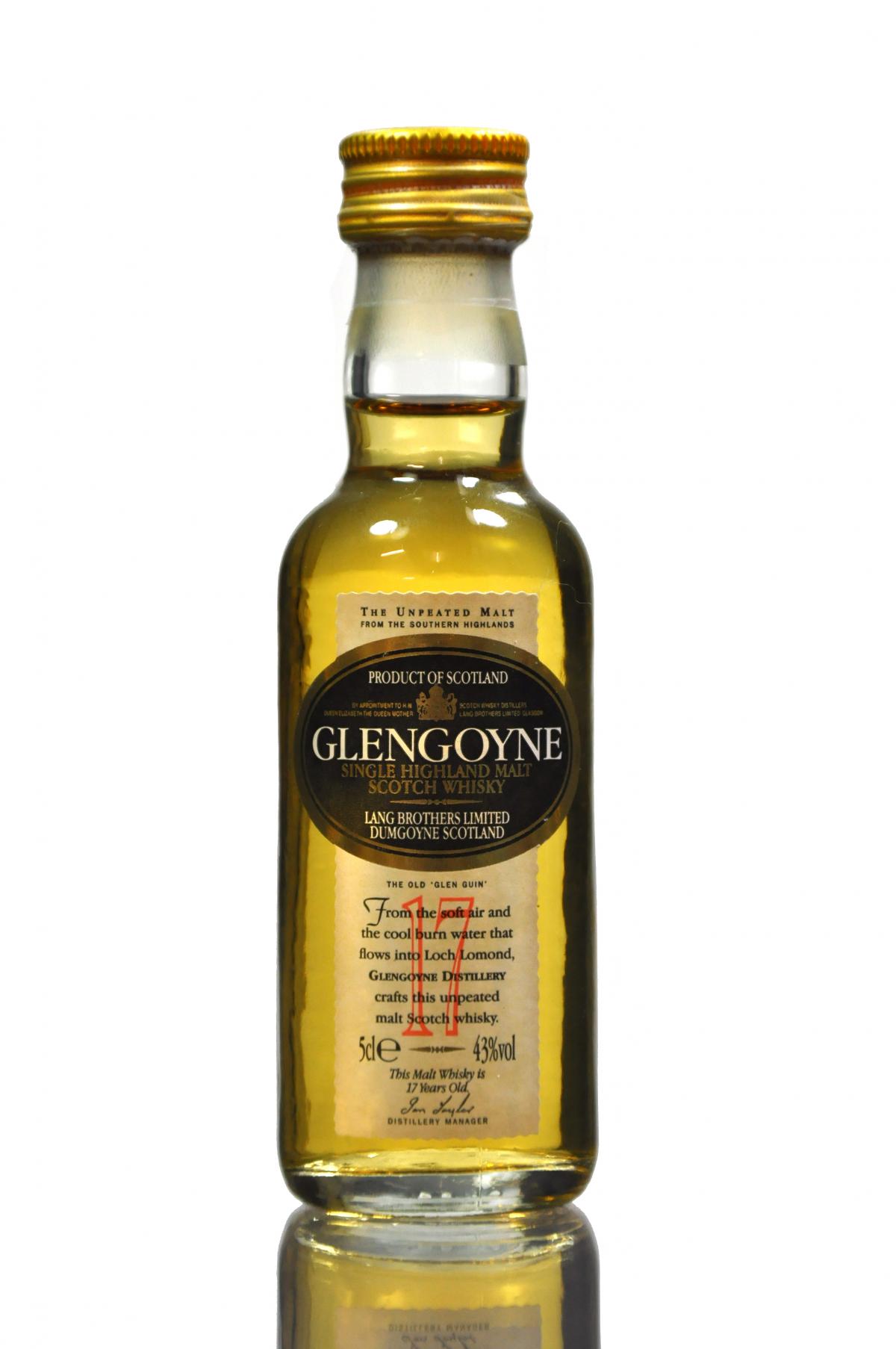 Glengoyne 17 Year Old Miniature