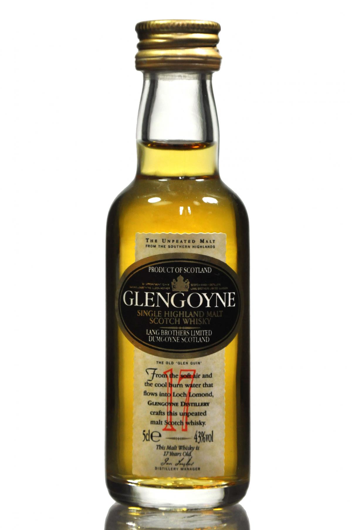 Glengoyne 17 Year Old Miniature