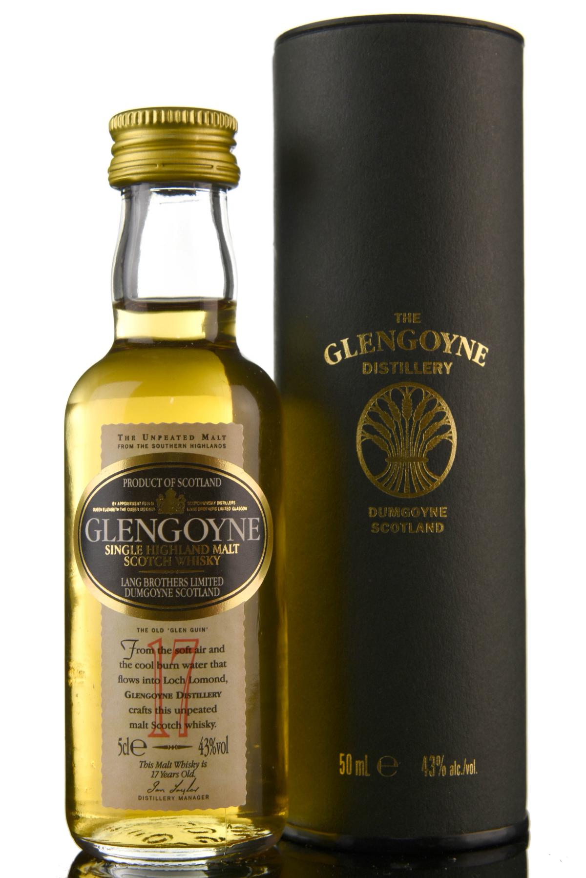 Glengoyne 17 Year Old Miniature