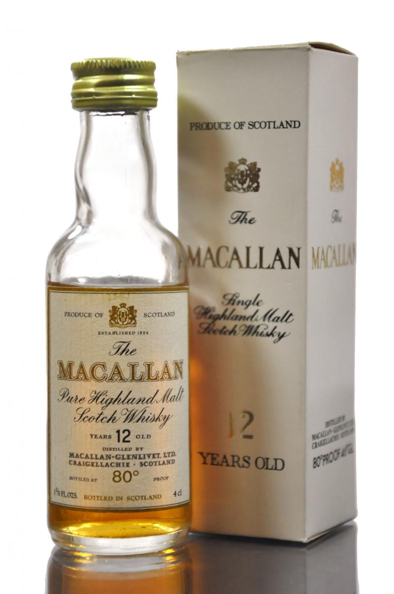 Macallan 12 Year Old Miniature