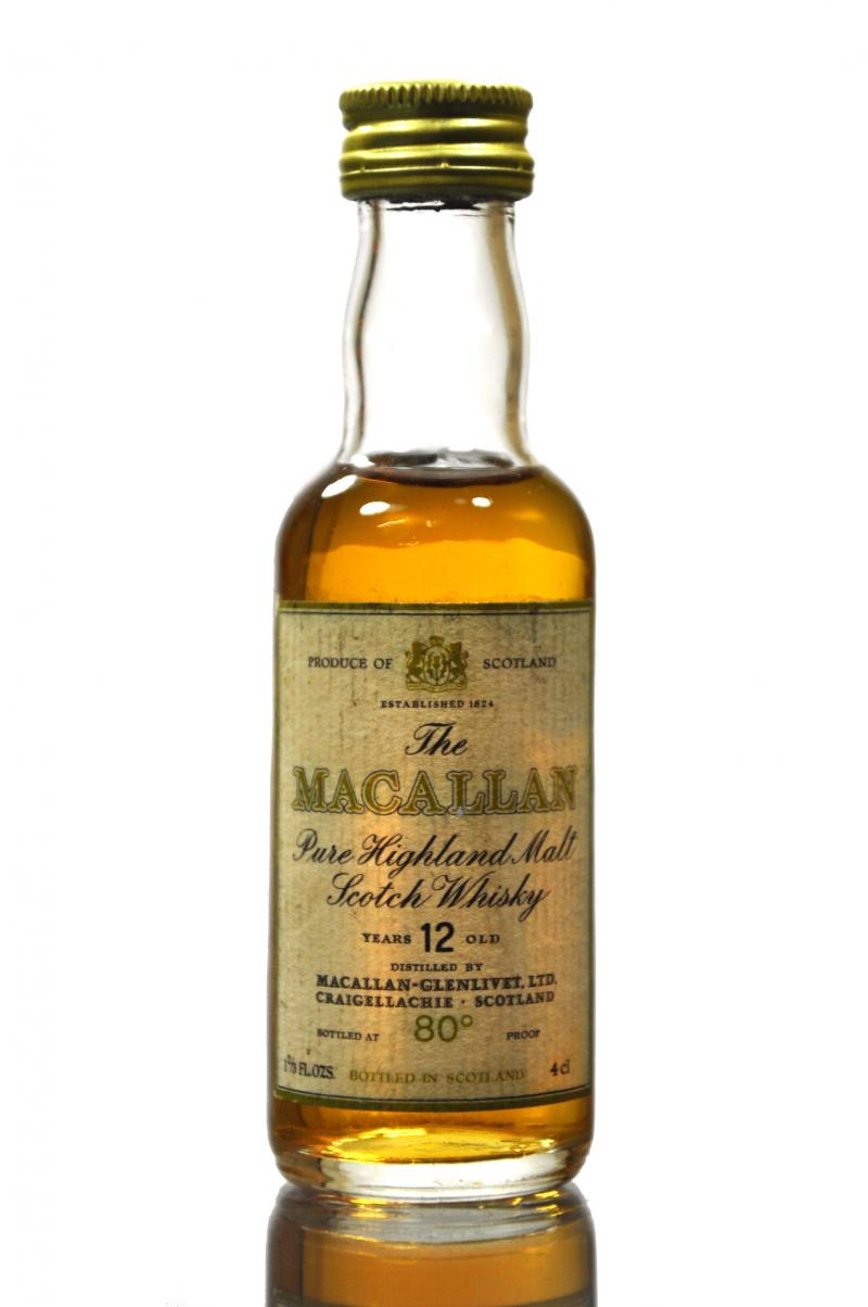 Macallan 12 Year Old Miniature